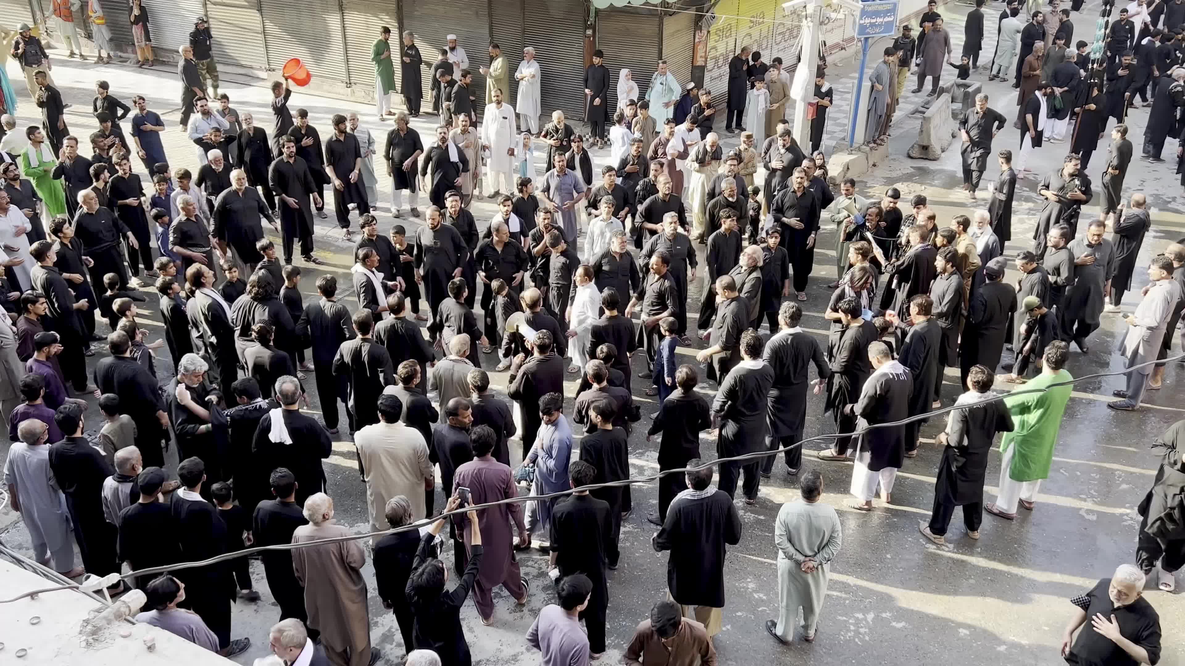 8th Muharram Procession Proceeds Along Traditional Routes Amid Tight Security Arrangements