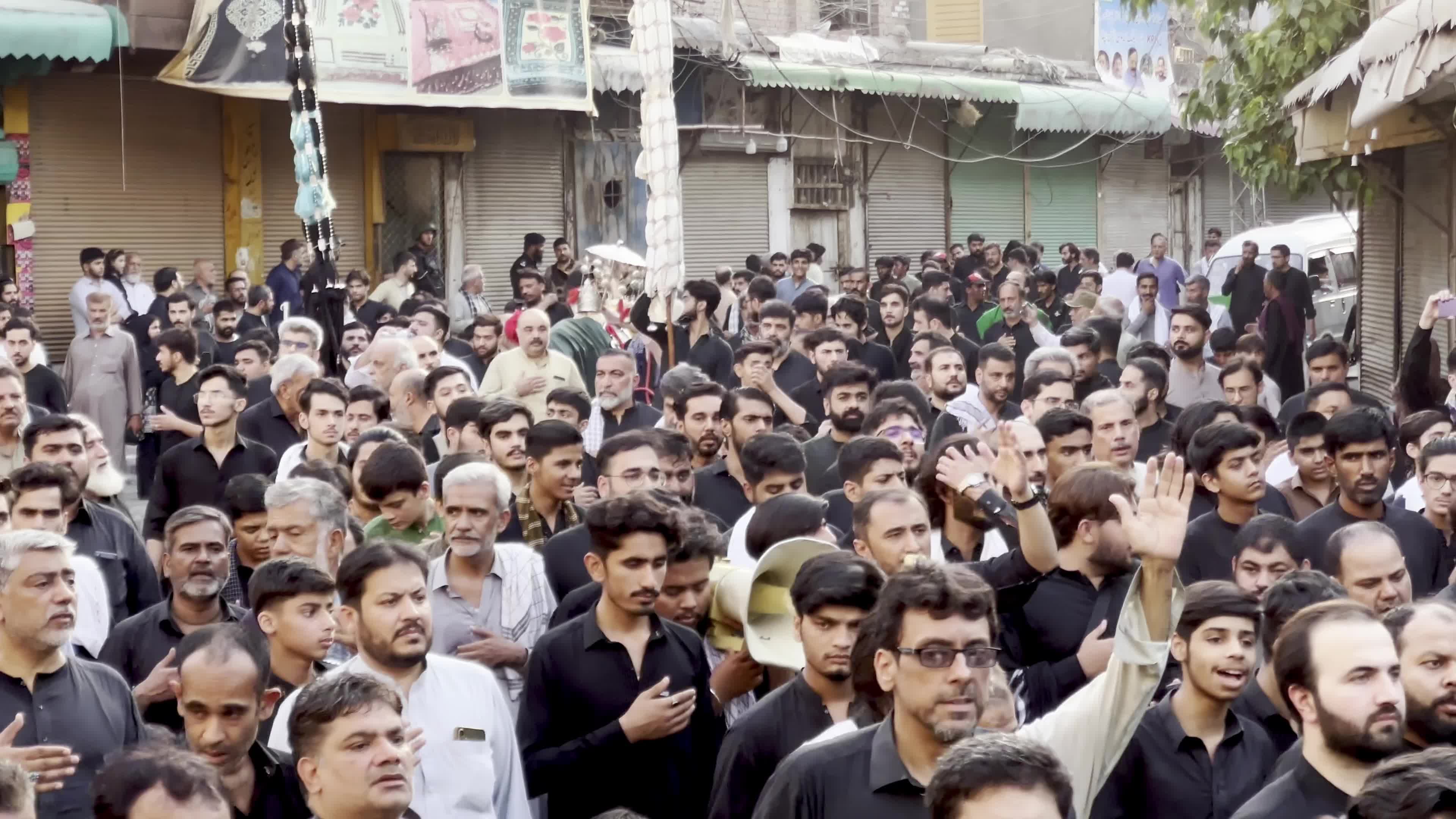 8th Muharram Procession Proceeds Along Traditional Routes Amid Tight Security Arrangements