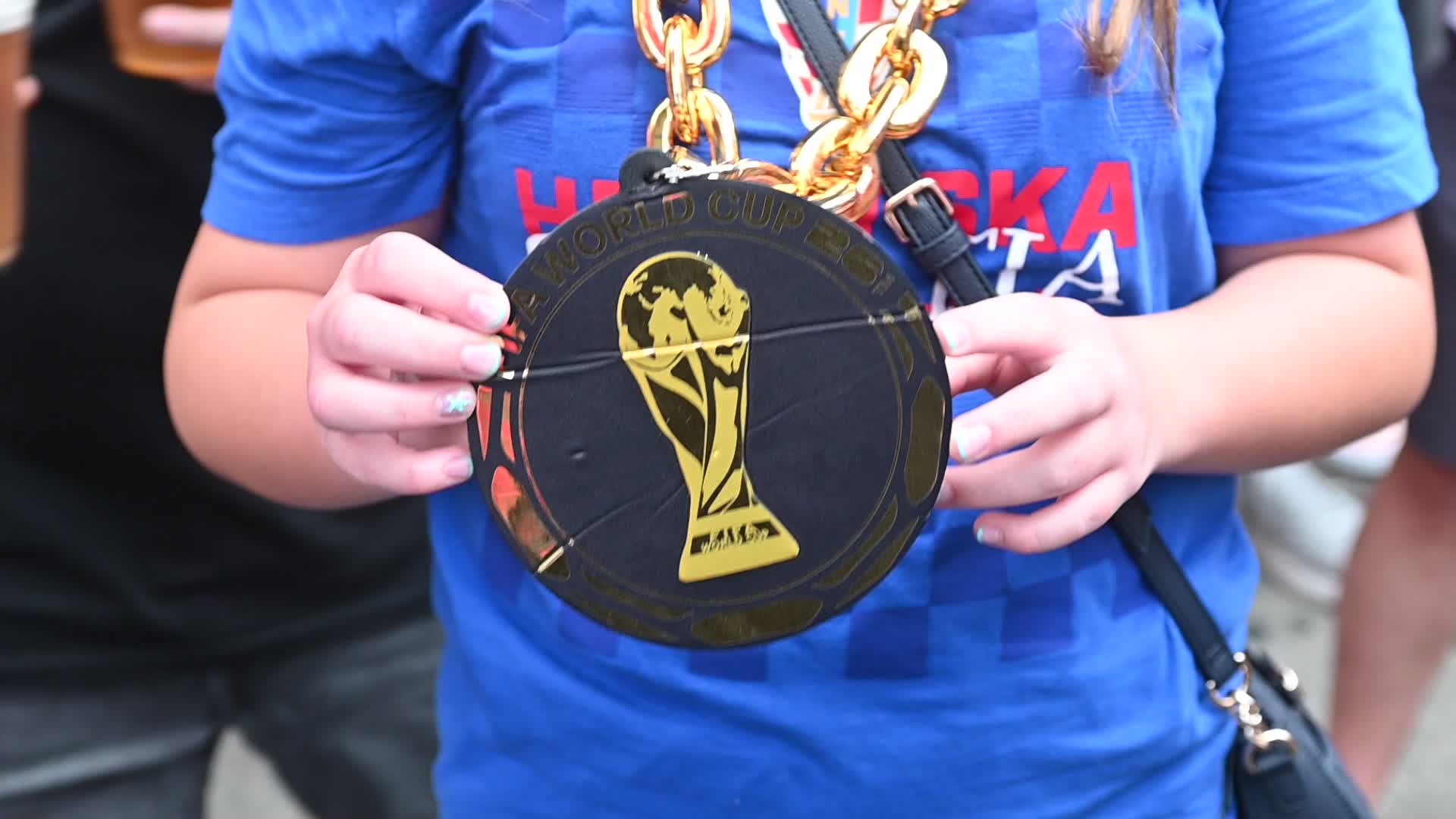 Croatia Football Fans March and Celebrate in Philadelphia Ahead of Ghana Group L Match