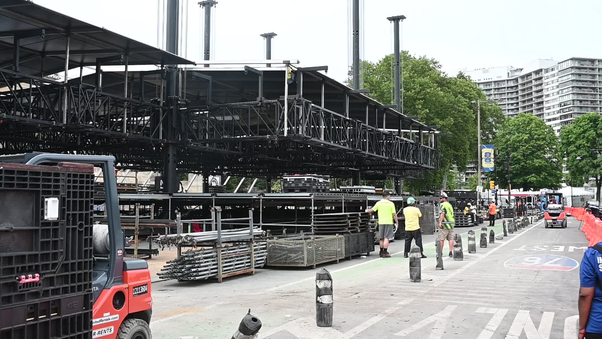 Build-up for 4th of July USA 250th Concert in Full Progress in Philadelphia