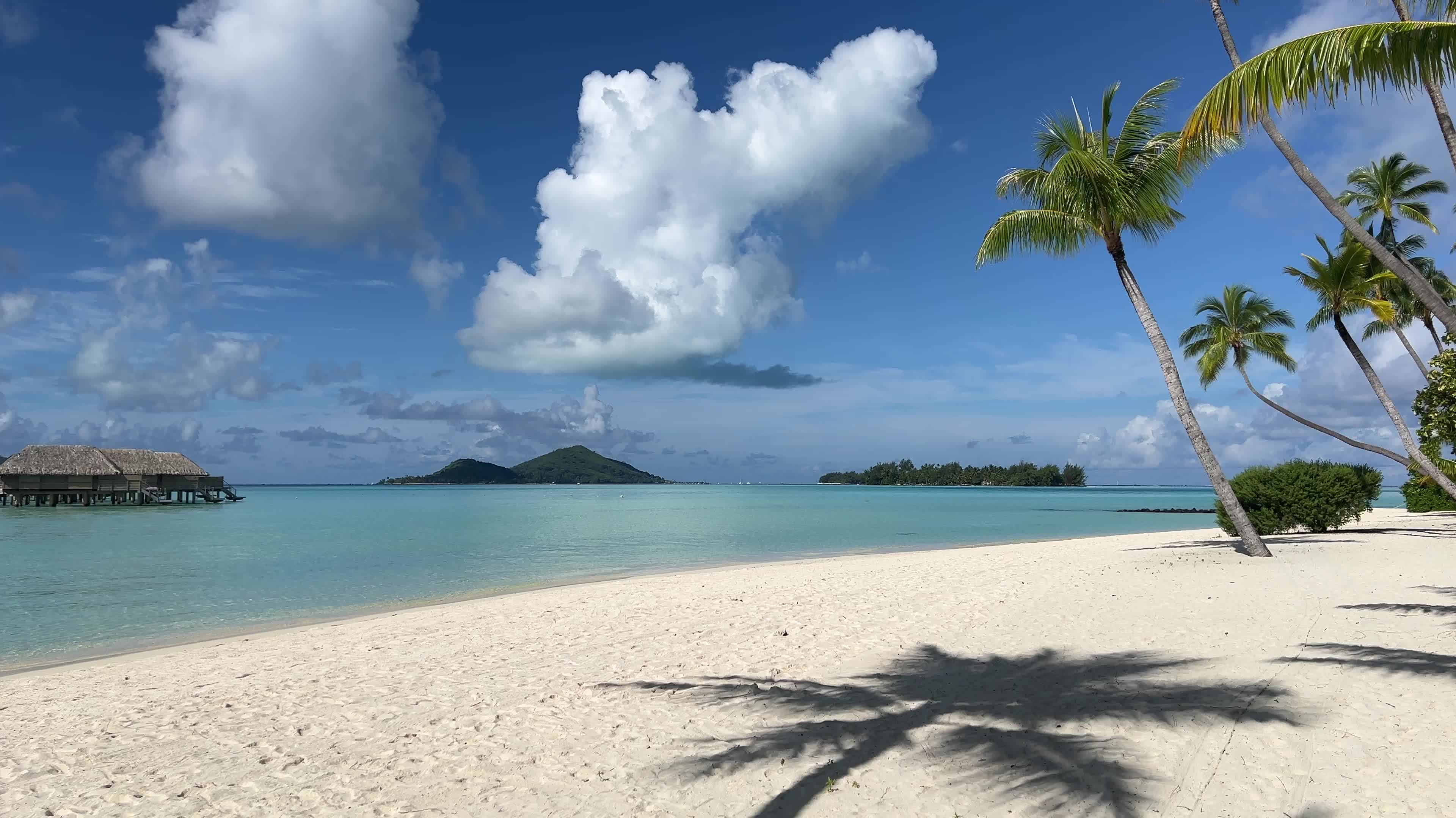Beach in Motu Tevairoa, French Polynesia