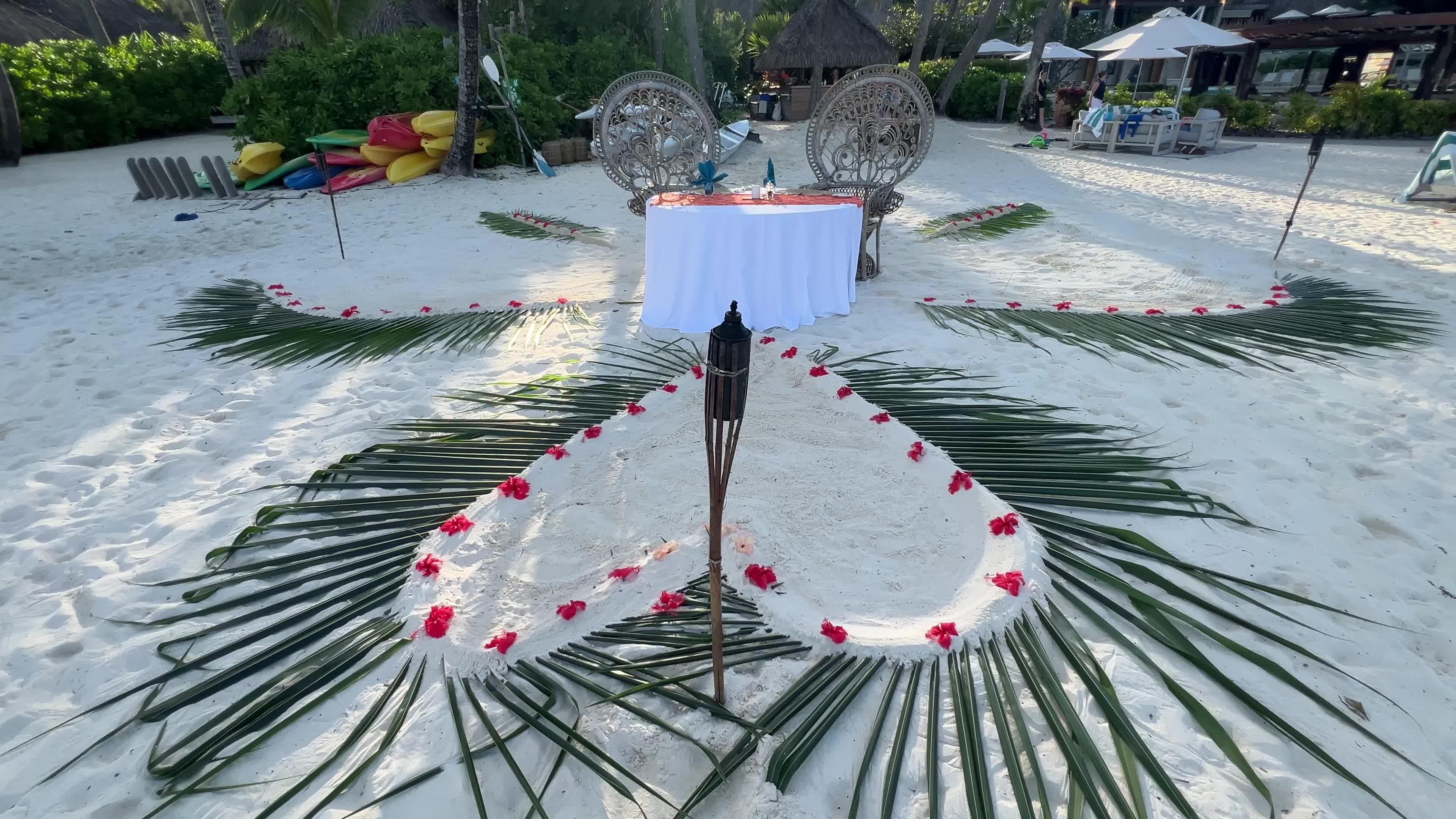 Beach in Motu Tevairoa, French Polynesia