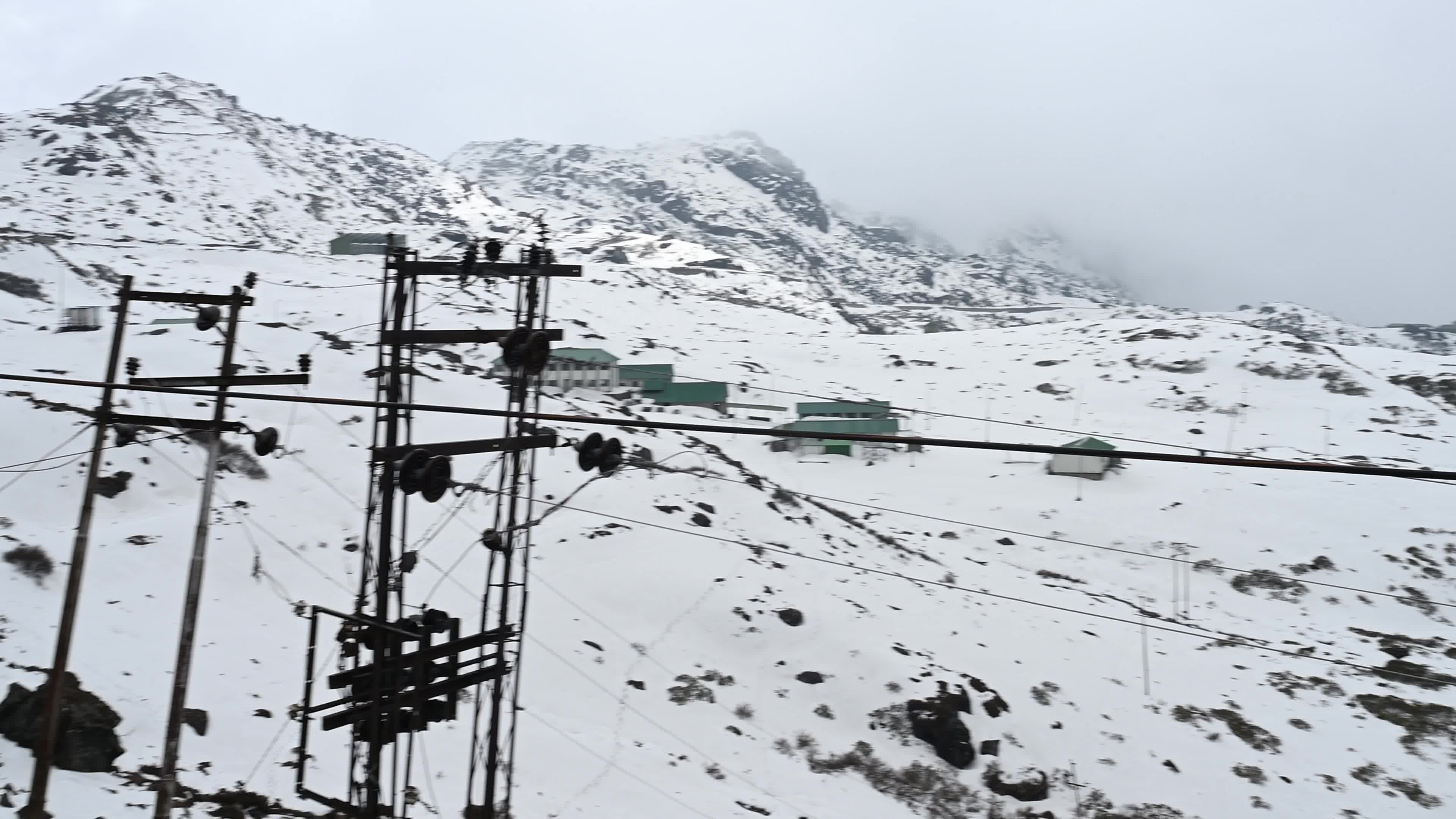 Electrical Supply in the Snowy Cap Mountains of the Himalaya