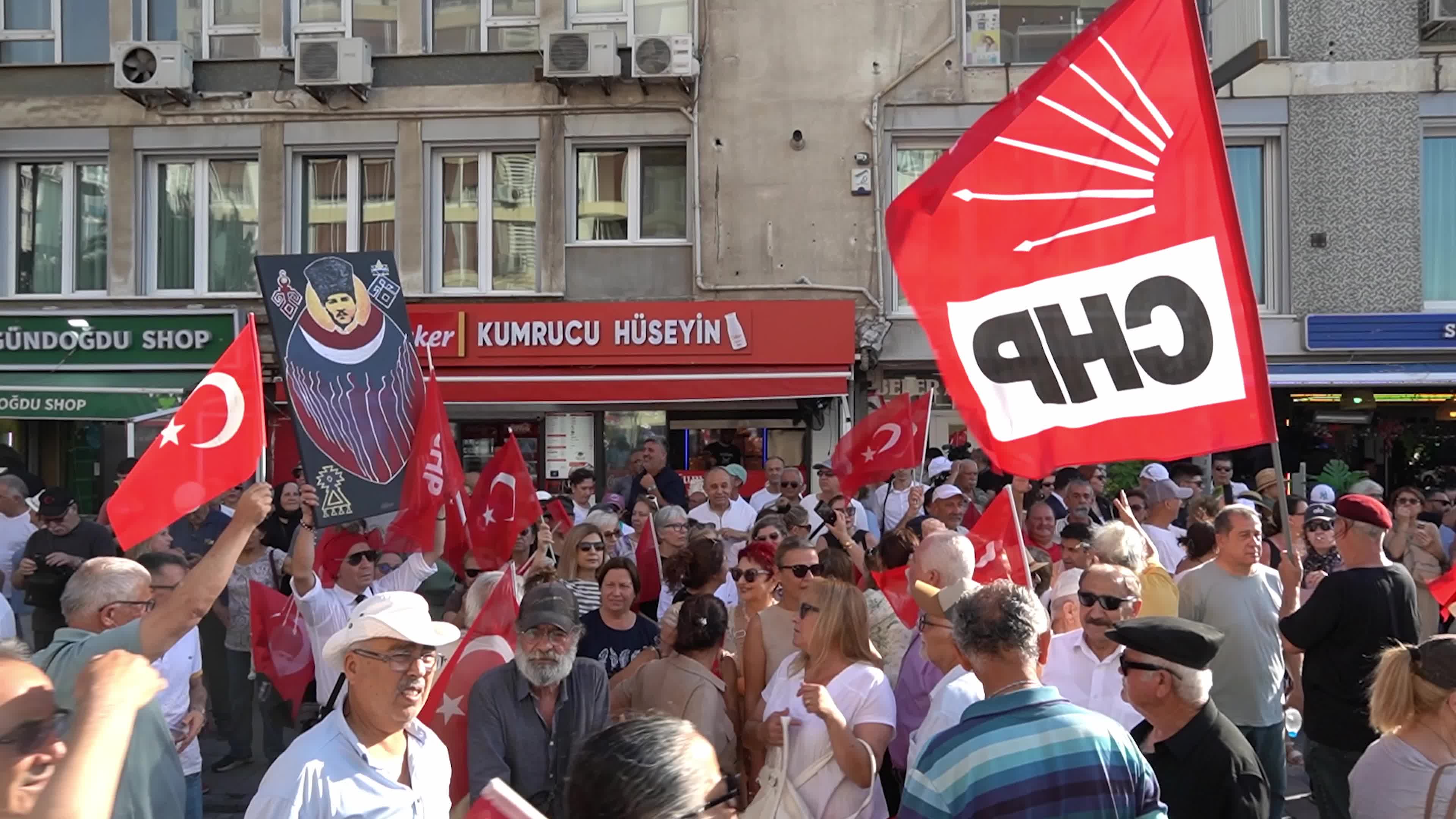 CHP Leader Ozgur Ozel Attends Rally and March, Izmir, Turkey