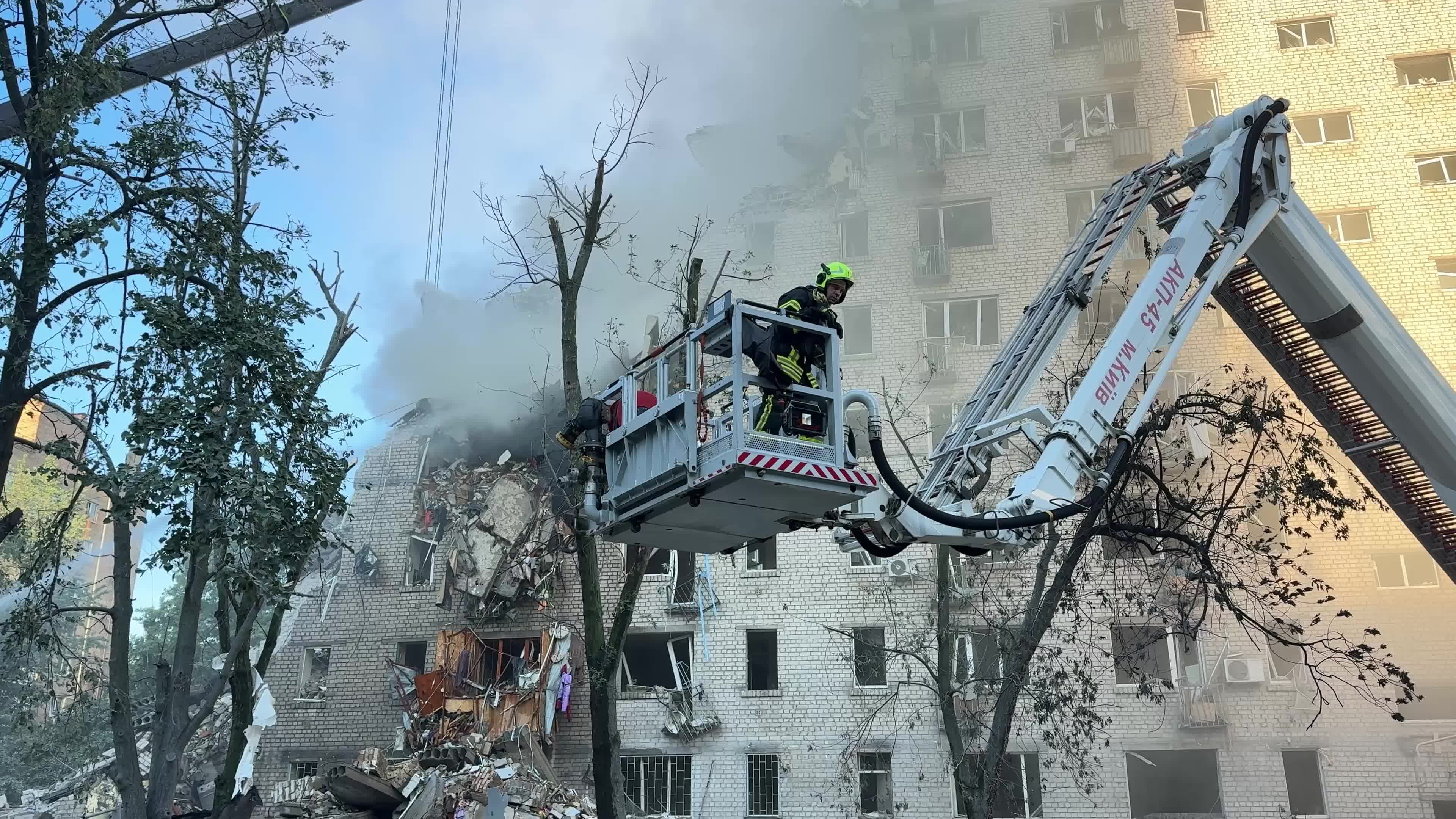 Russia launched 74 missiles and 476 drones in an overnight attack on Ukraine, with Kyiv as the main target.