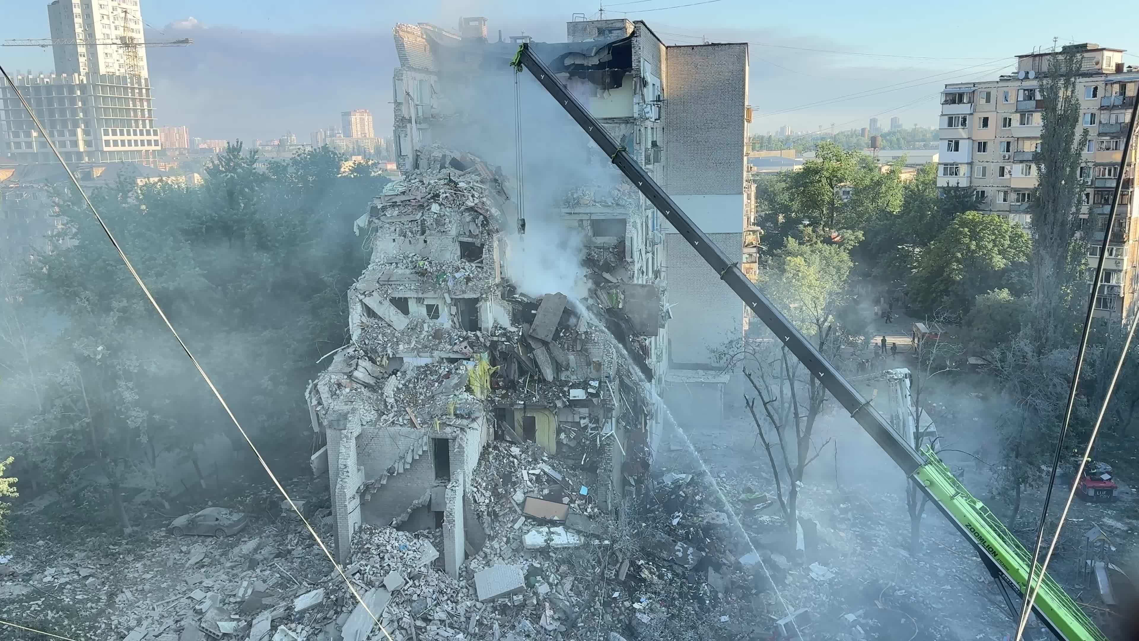 Russia launched 74 missiles and 476 drones in an overnight attack on Ukraine, with Kyiv as the main target.
