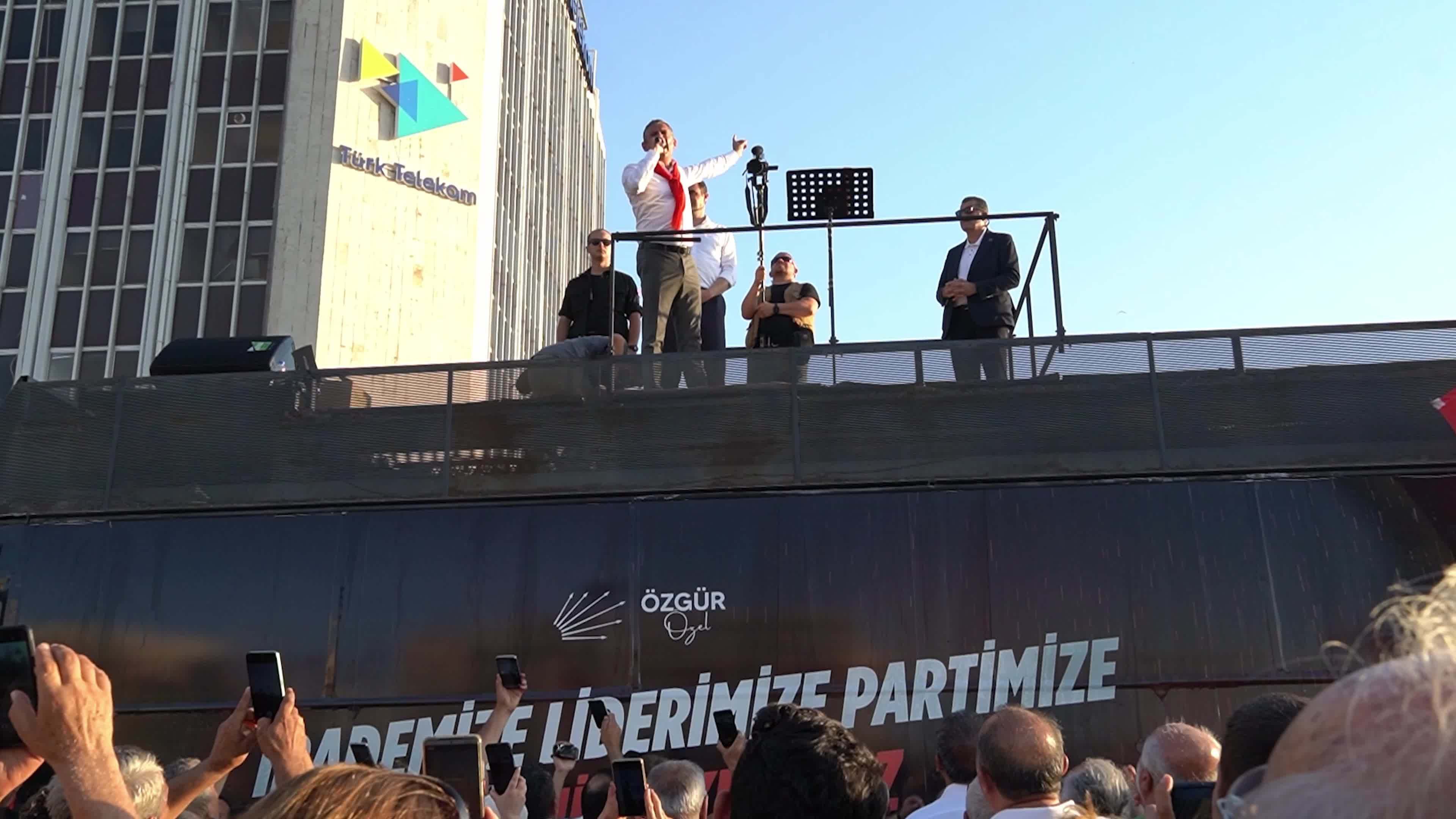 CHP Leader Ozgur Ozel Attends Rally and March, Izmir, Turkey
