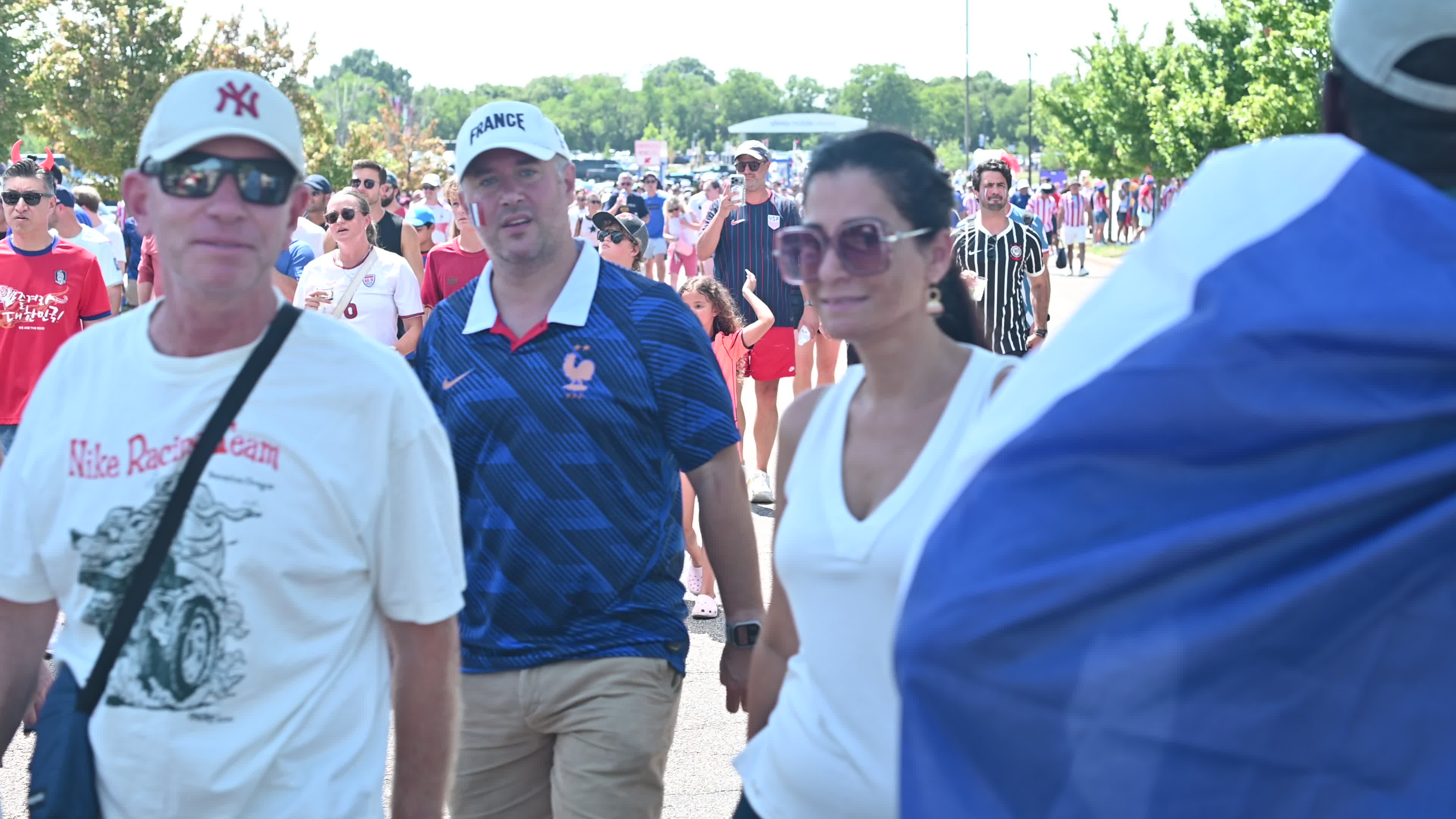 FIFA World Cup match Paraguay - France on Independence Day in Philadelphia