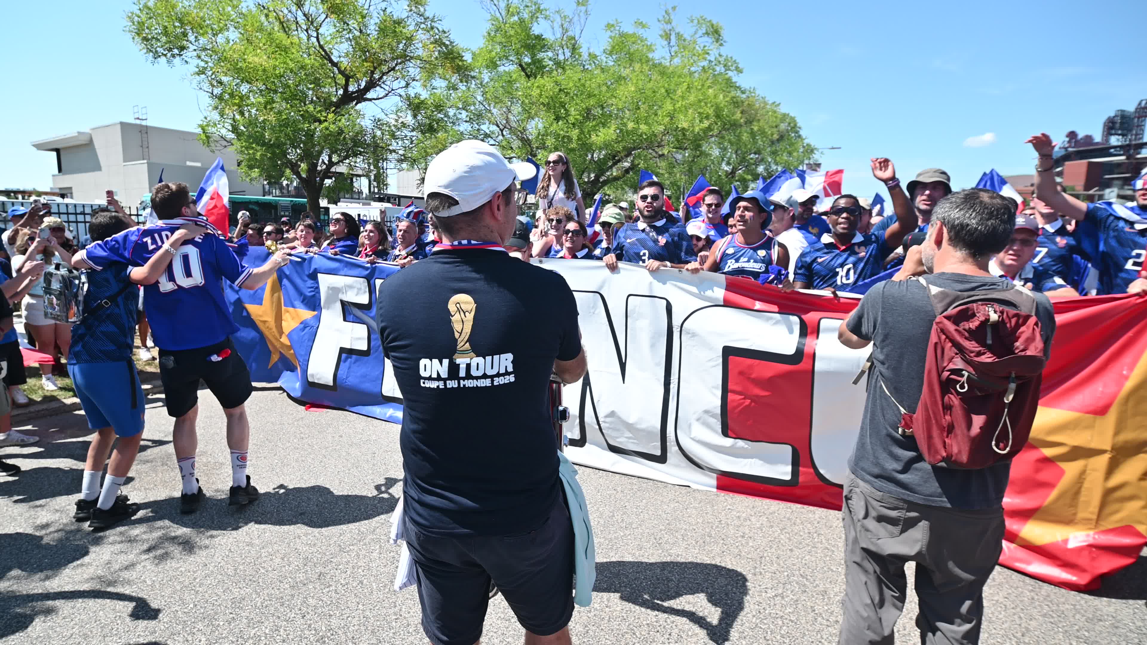 FIFA World Cup match Paraguay - France on Independence Day in Philadelphia