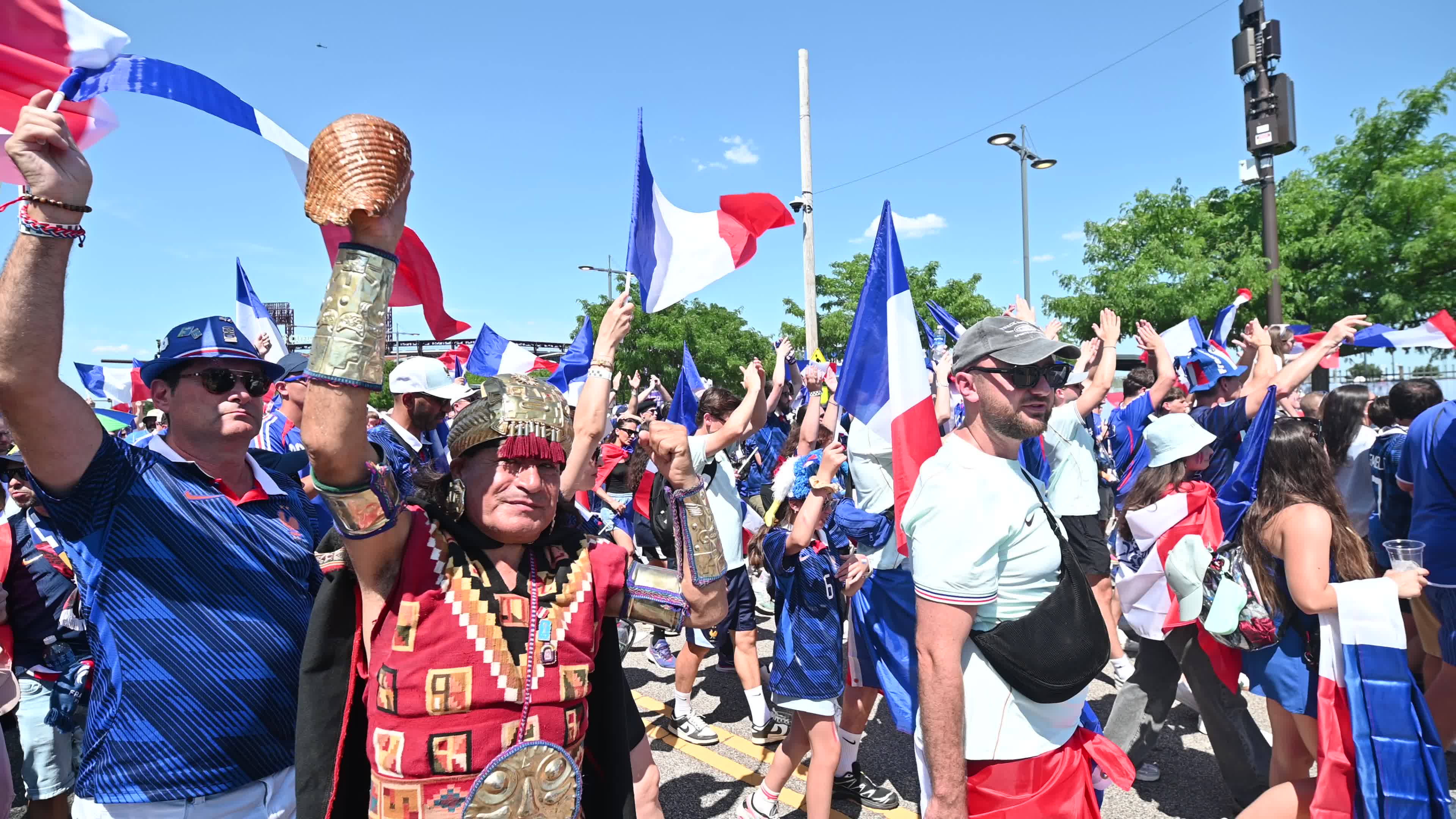 FIFA World Cup match Paraguay - France on Independence Day in Philadelphia