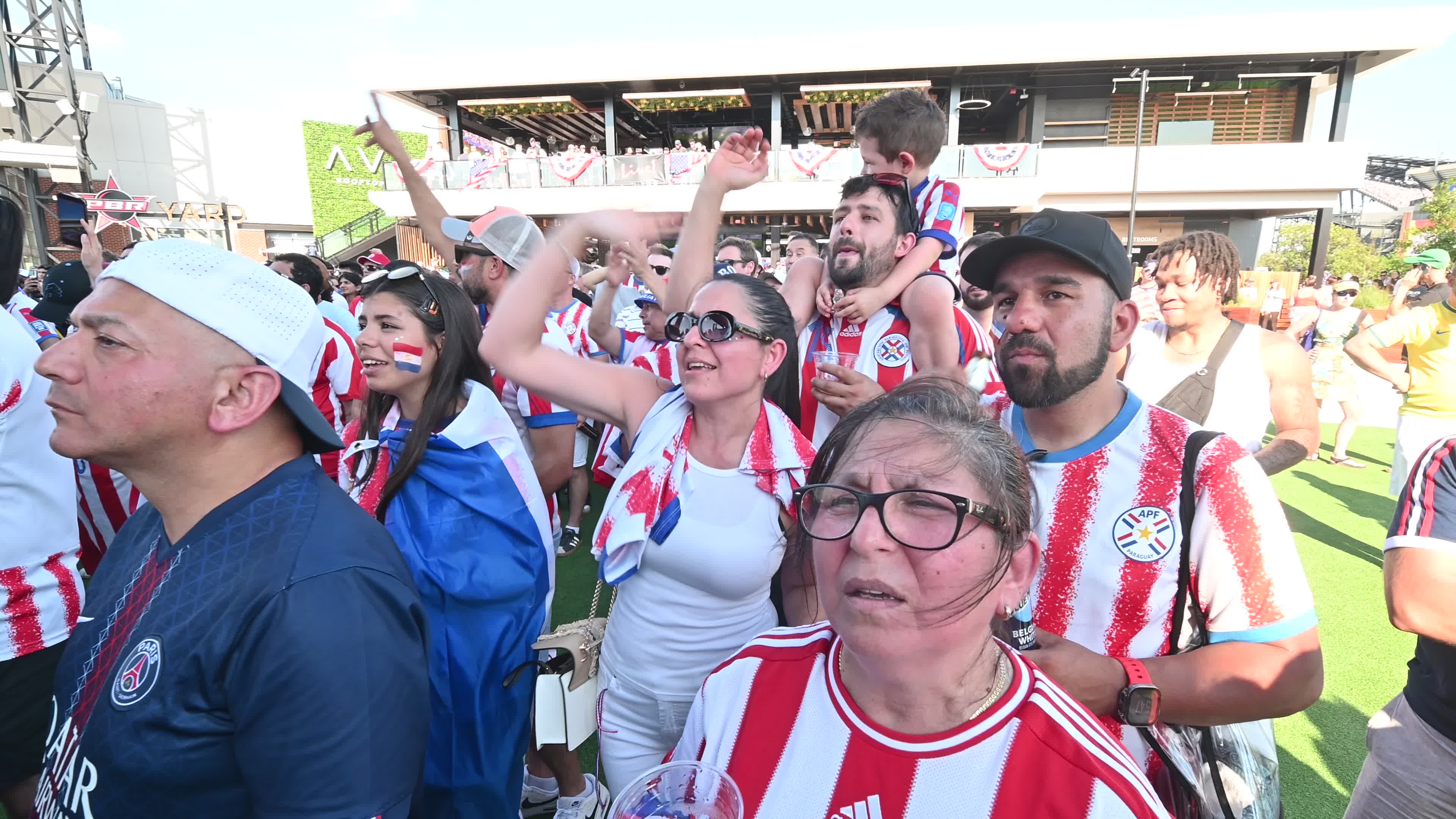 FIFA World Cup match Paraguay - France on Independence Day in Philadelphia