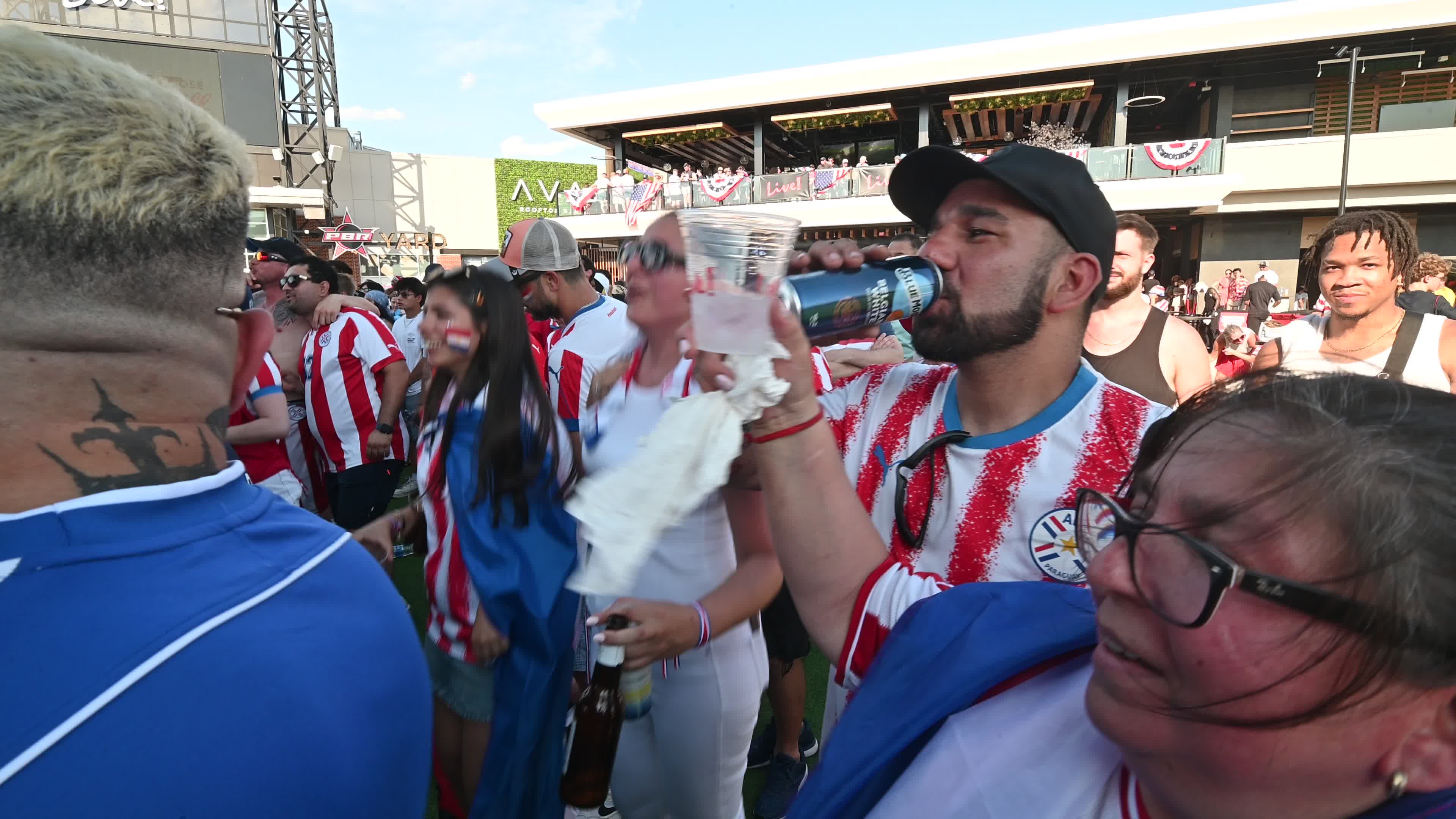 FIFA World Cup match Paraguay - France on Independence Day in Philadelphia