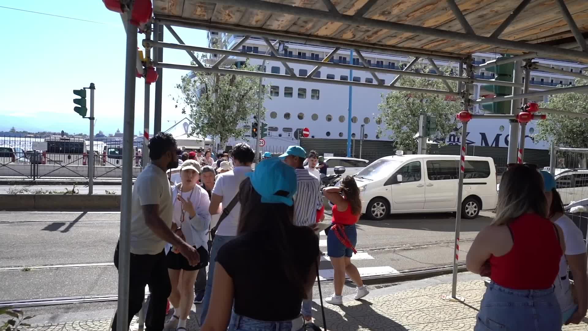 Tourists in Messina