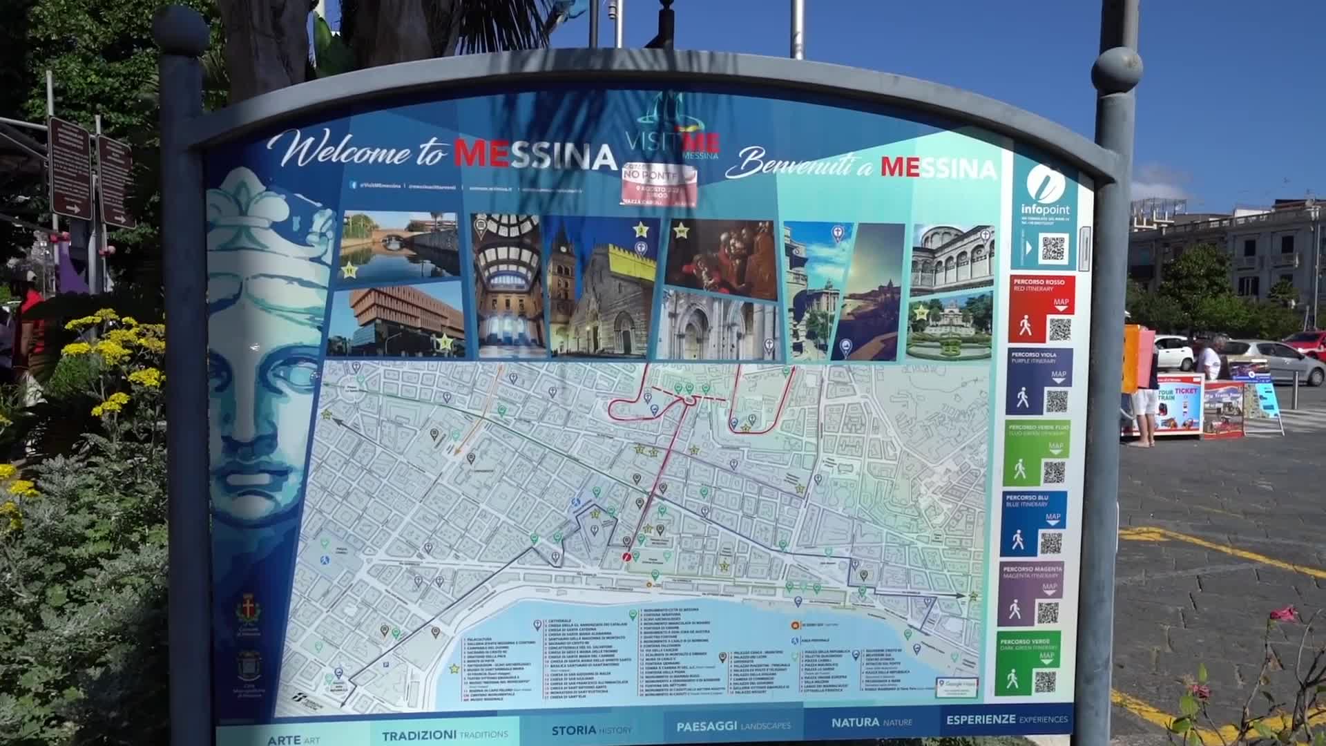 Tourists in Messina