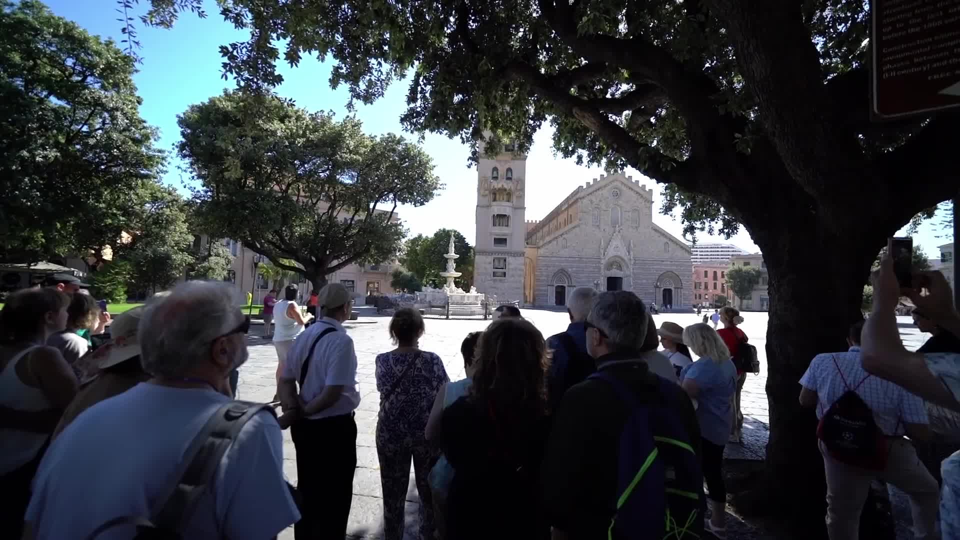 Tourists in Messina