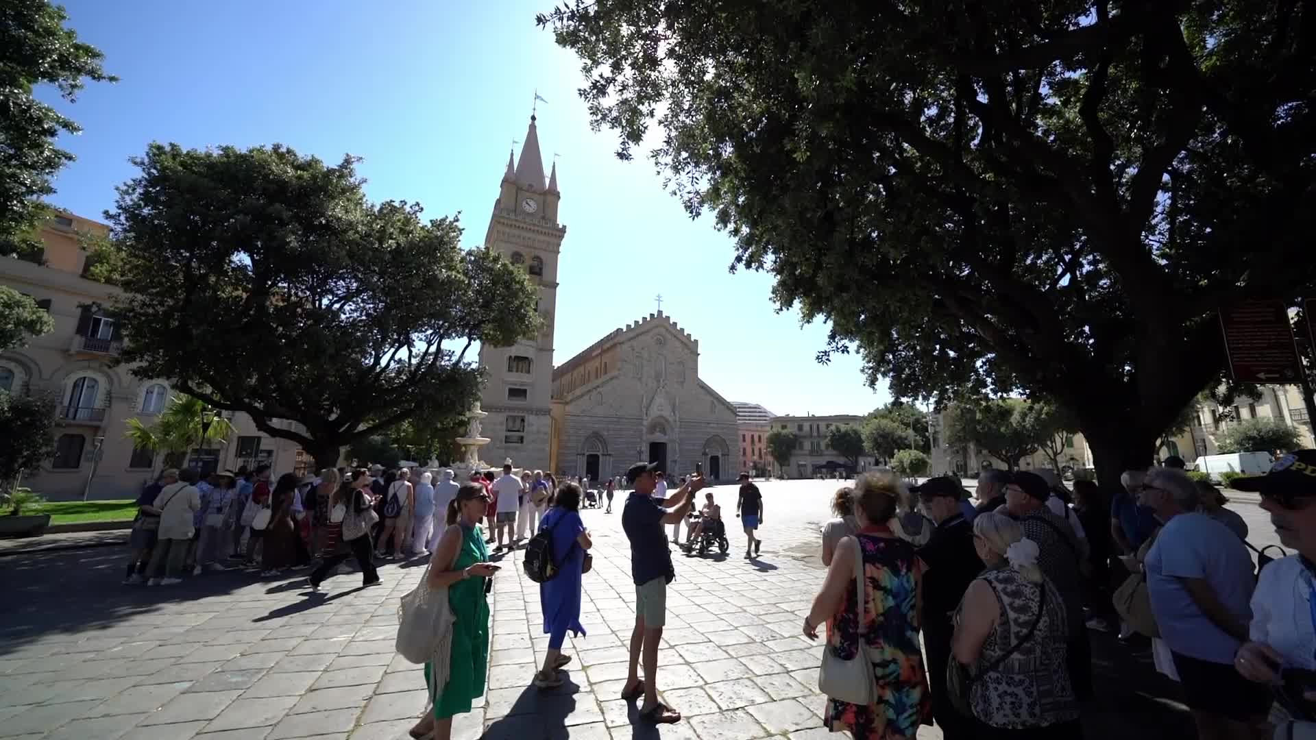 Tourists in Messina