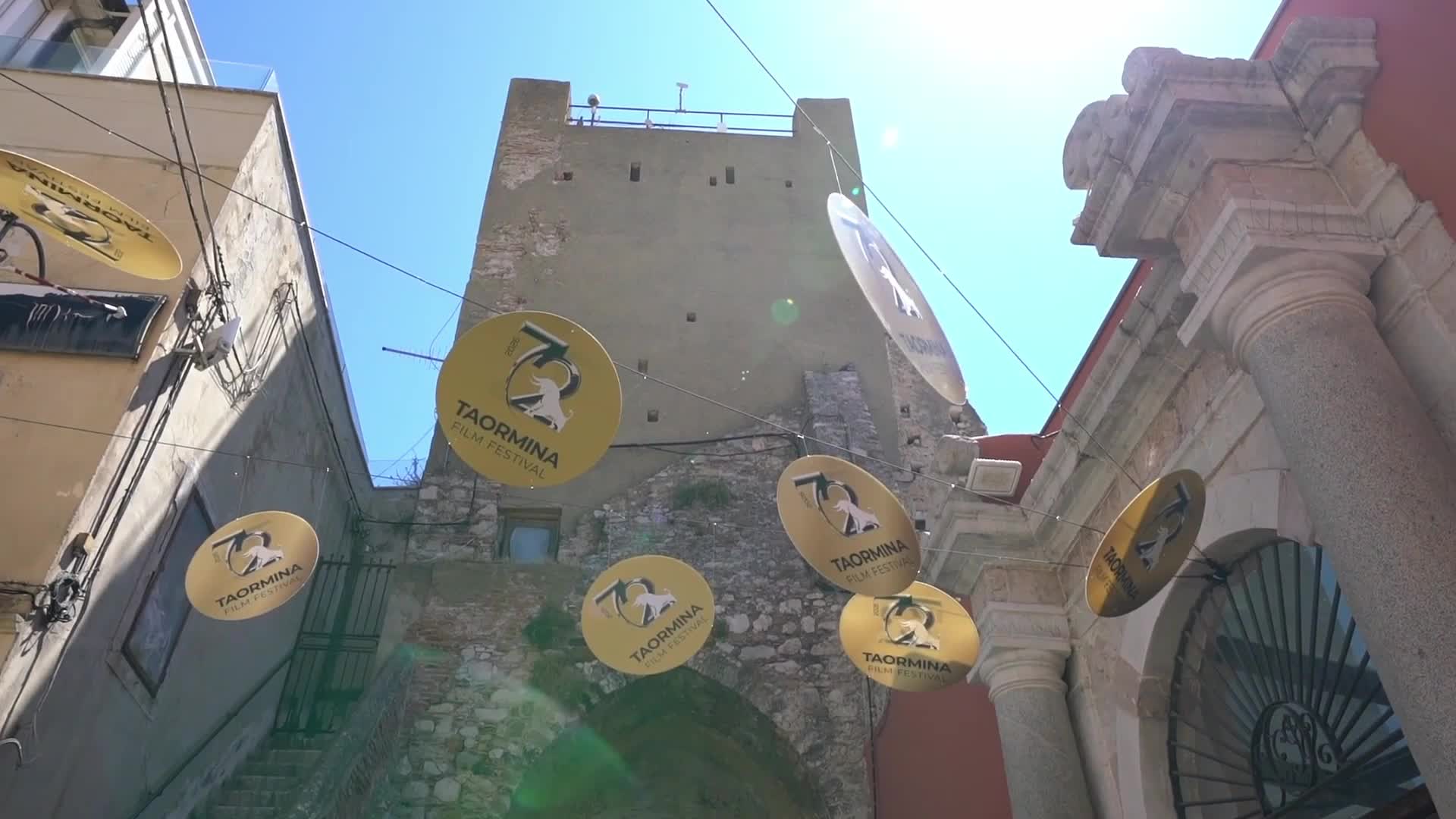 Tourists in Taormina