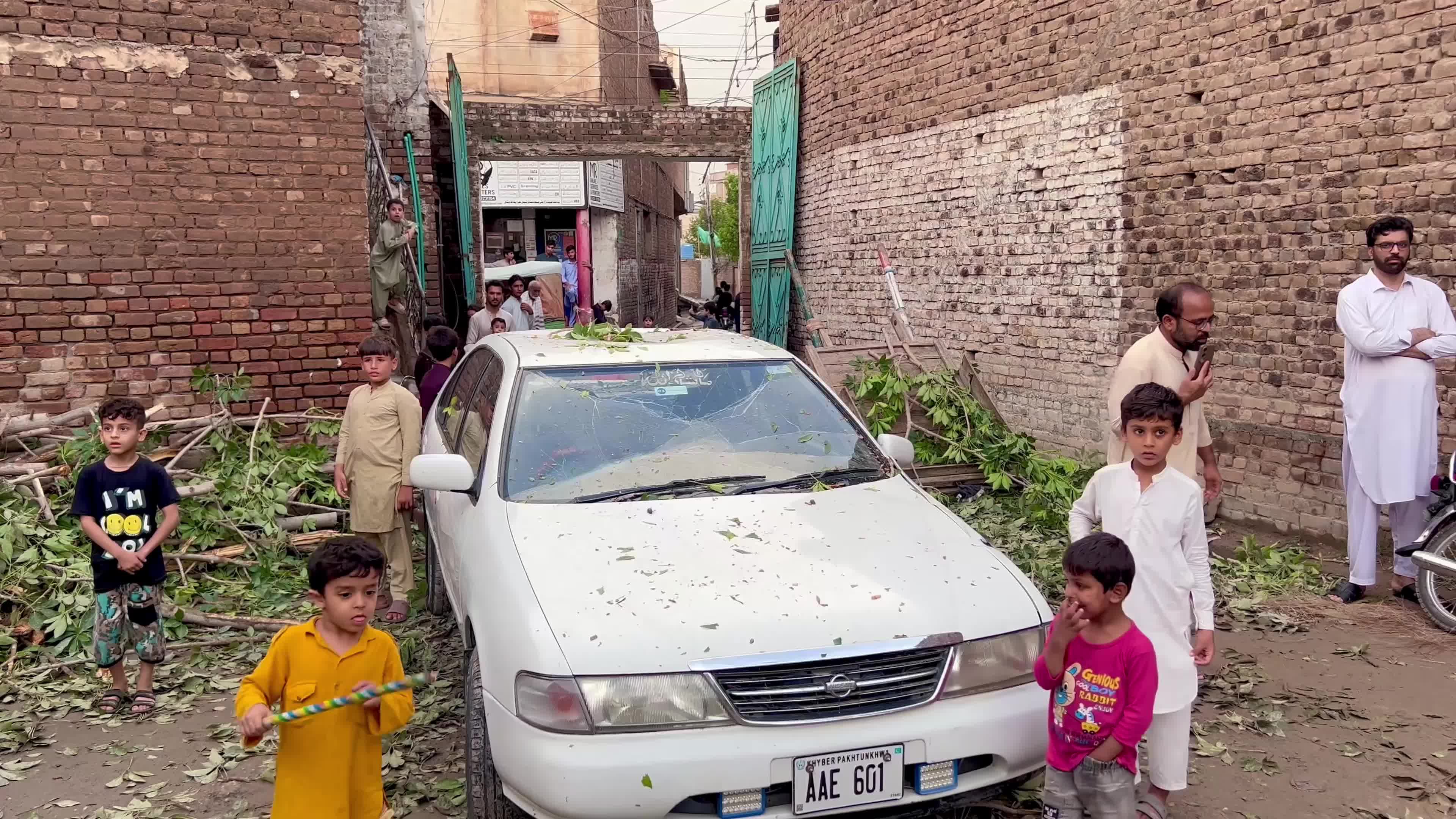 Pakistan: Strong Winds and Heavy Rain Uproot Trees, Damage Vehicles in Peshawar