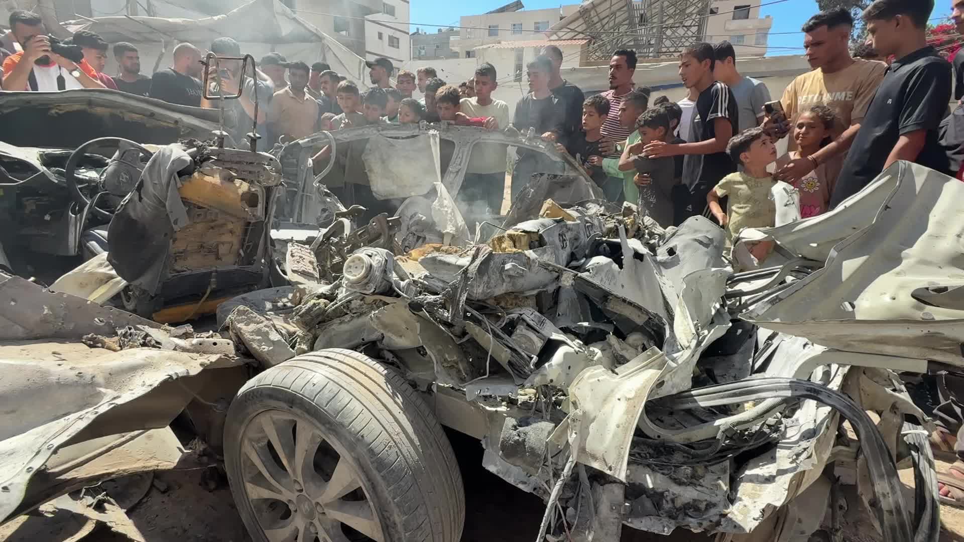 Aftermath Of Israeli Airstrike In Gaza, Palestine