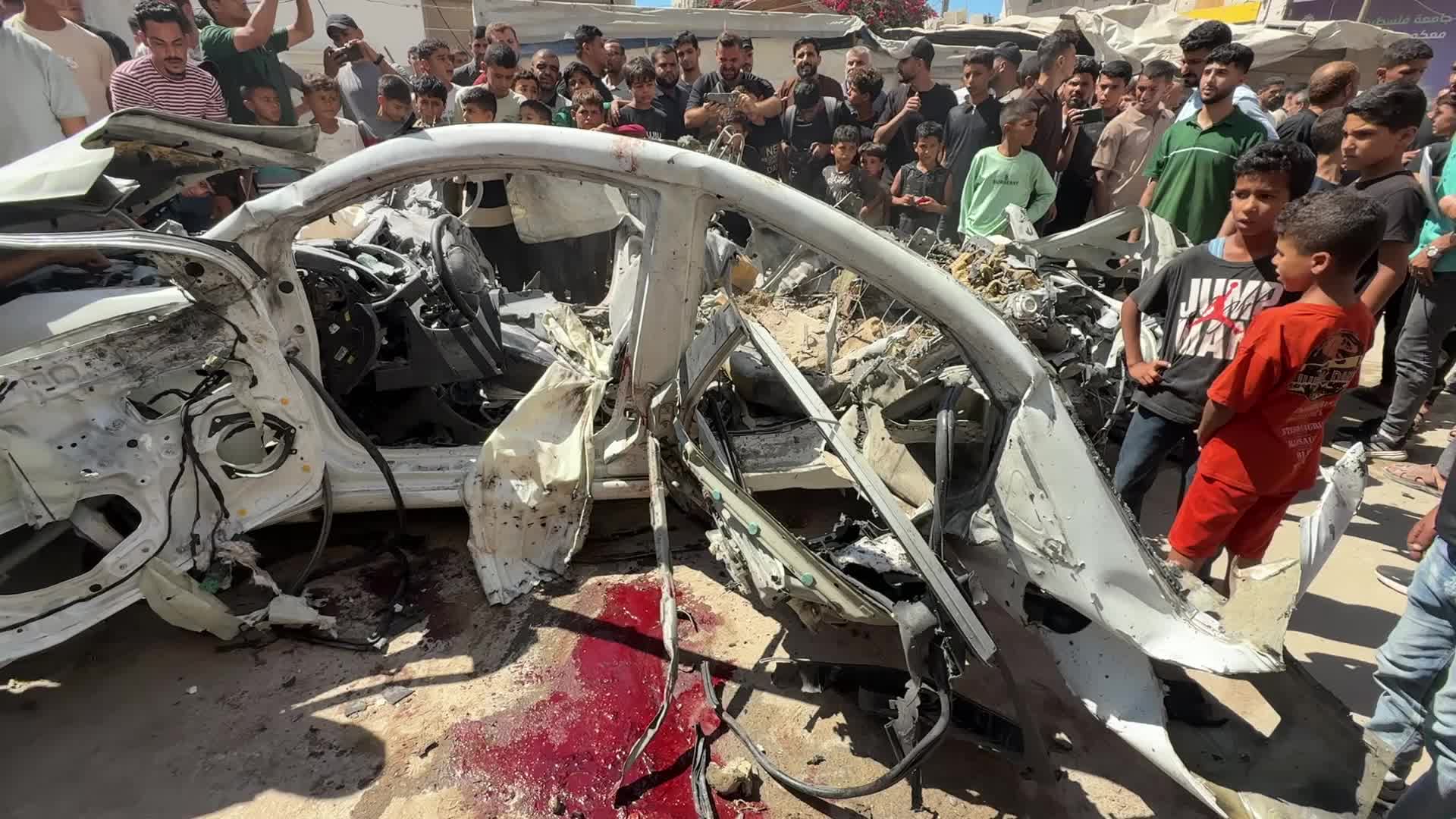 Aftermath Of Israeli Airstrike In Gaza, Palestine