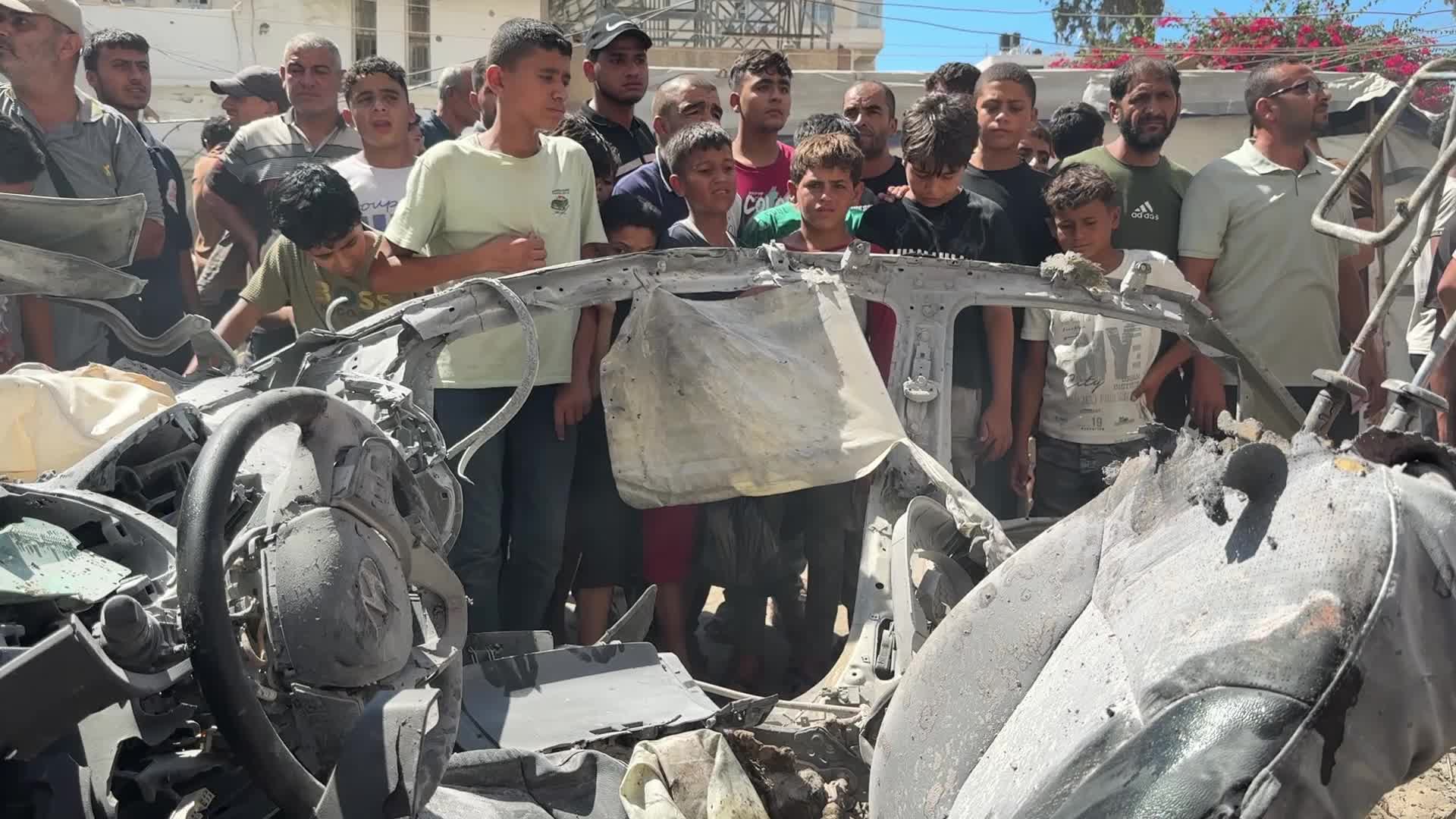 Aftermath Of Israeli Airstrike In Gaza, Palestine
