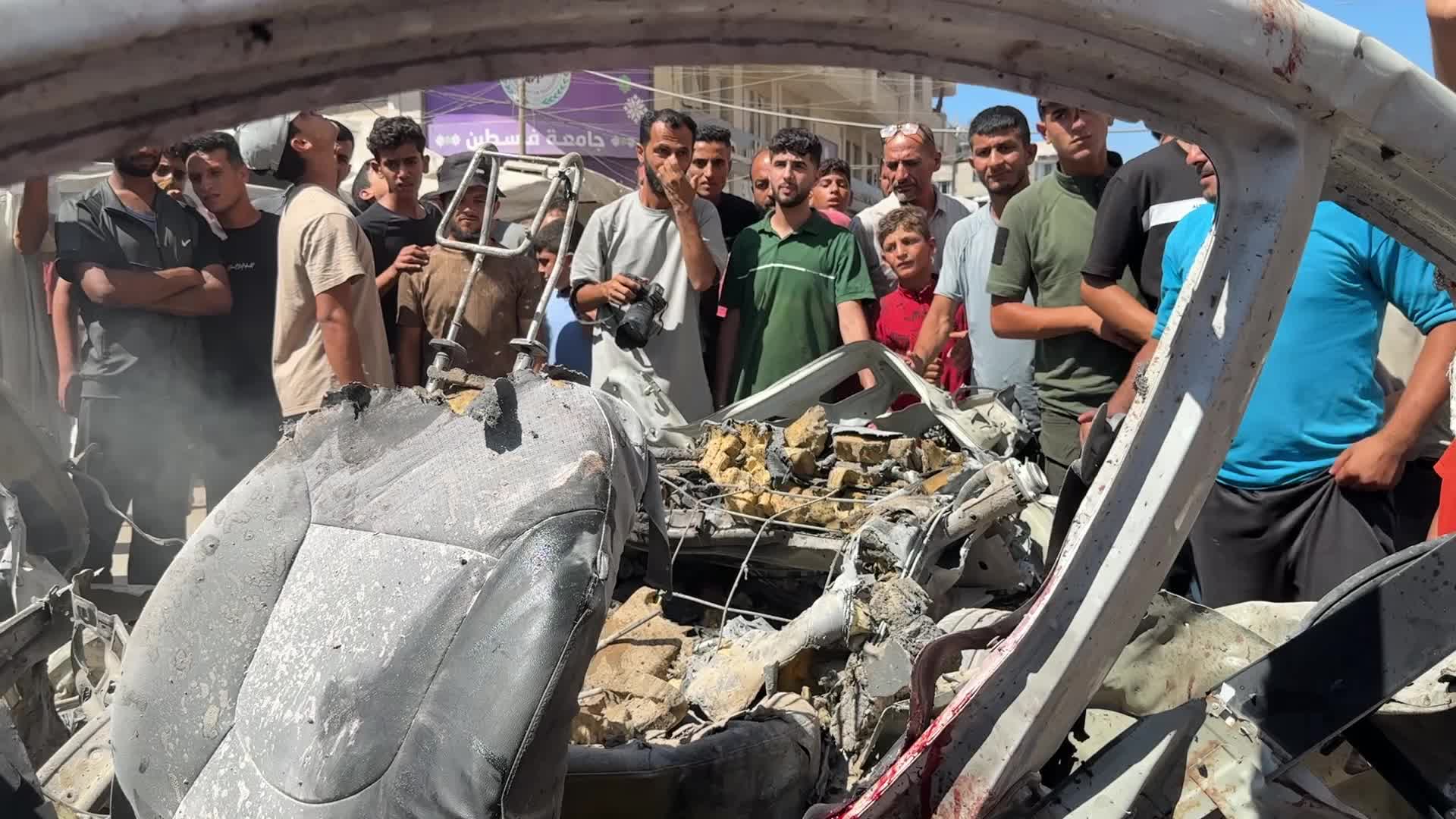 Aftermath Of Israeli Airstrike In Gaza, Palestine