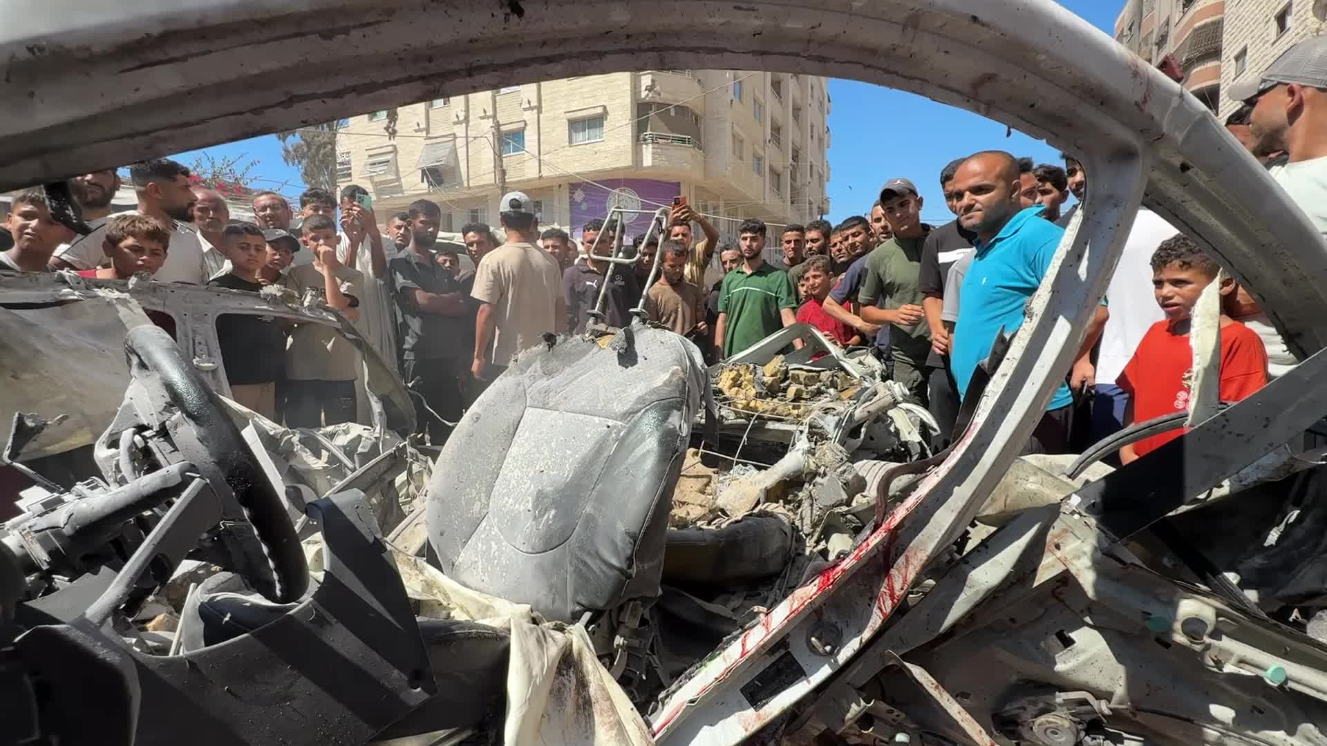 Aftermath Of Israeli Airstrike In Gaza, Palestine