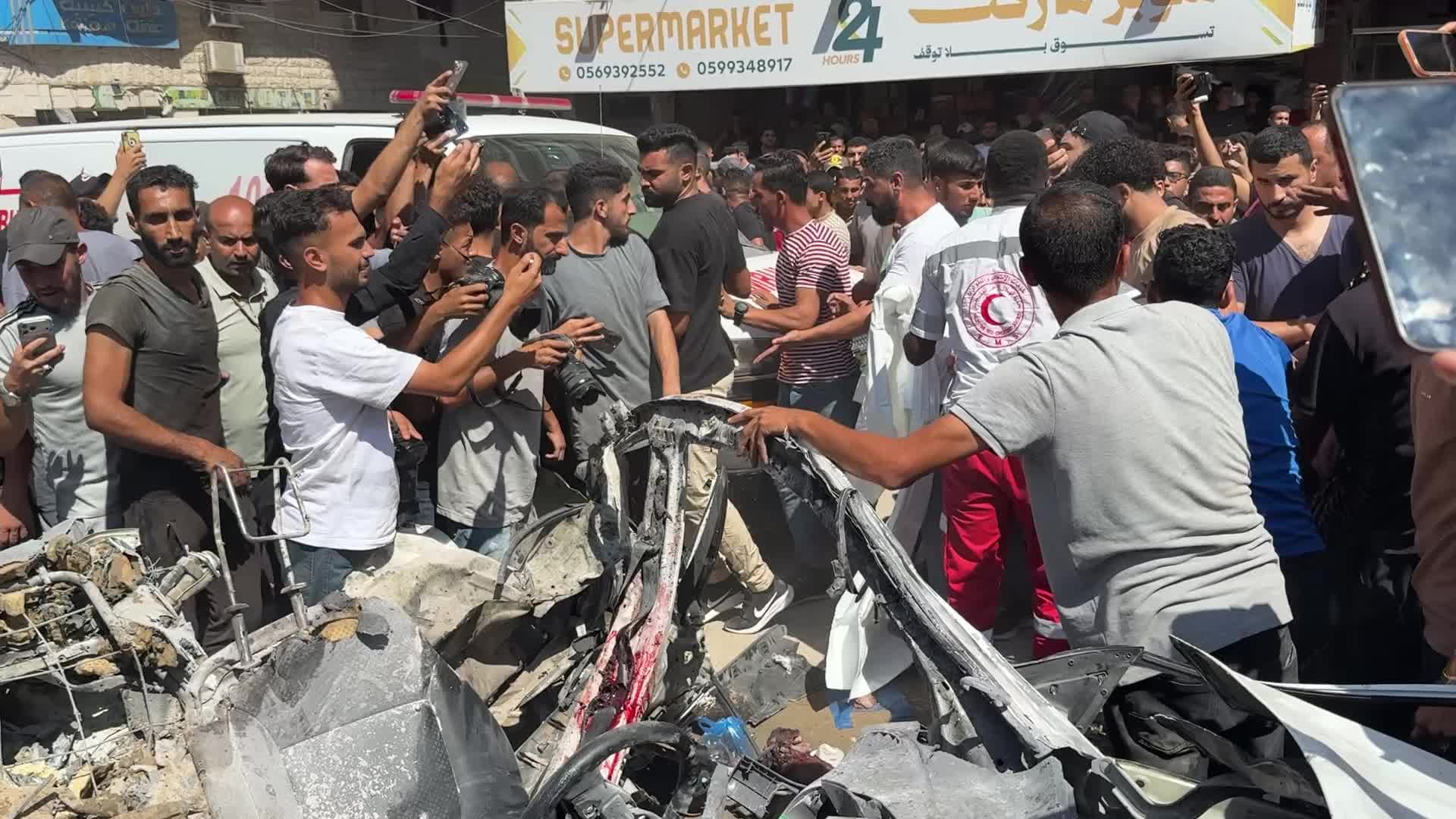 Aftermath Of Israeli Airstrike In Gaza, Palestine