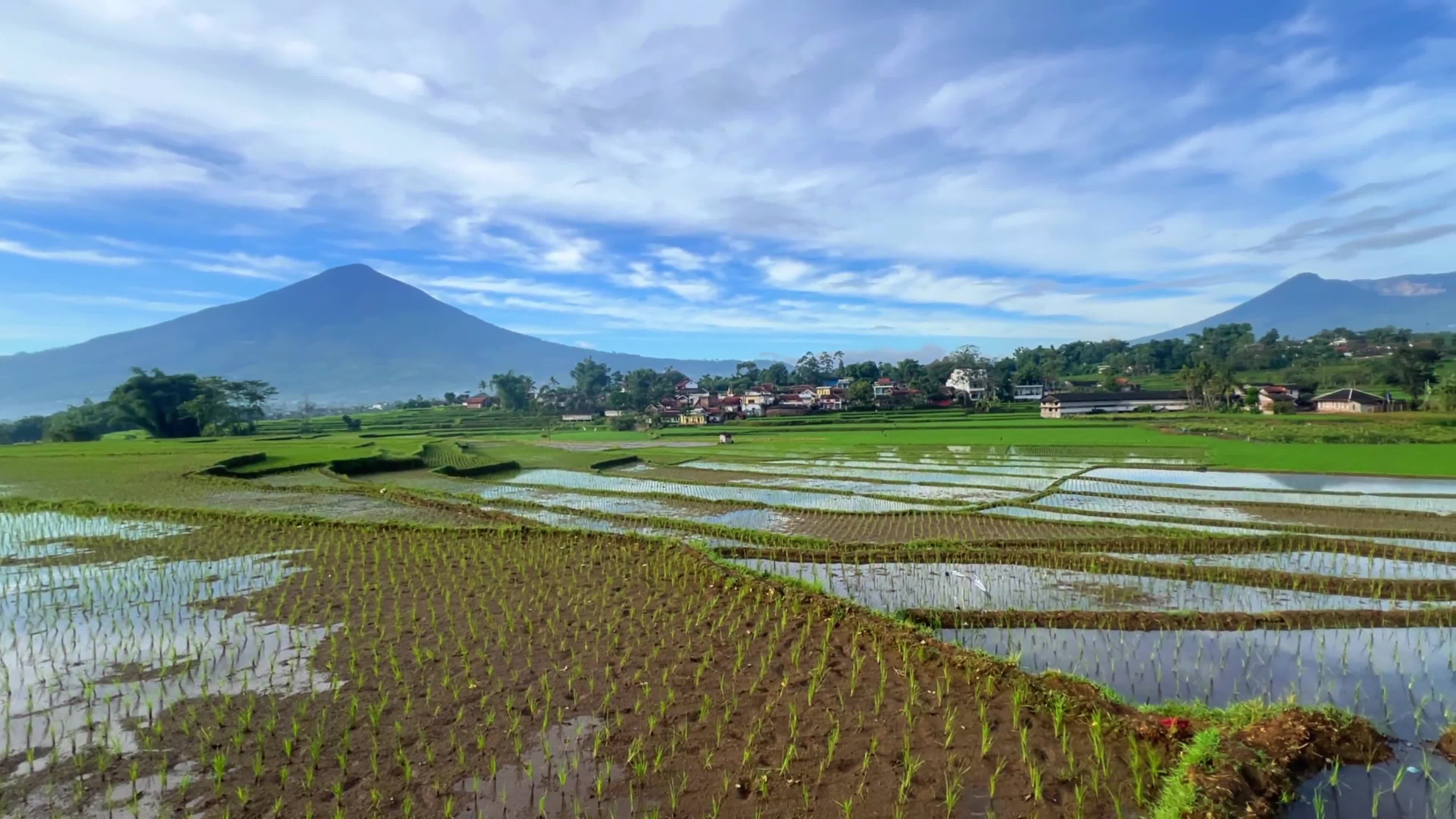 Villages In The Morning In Garut West Java Indonesia