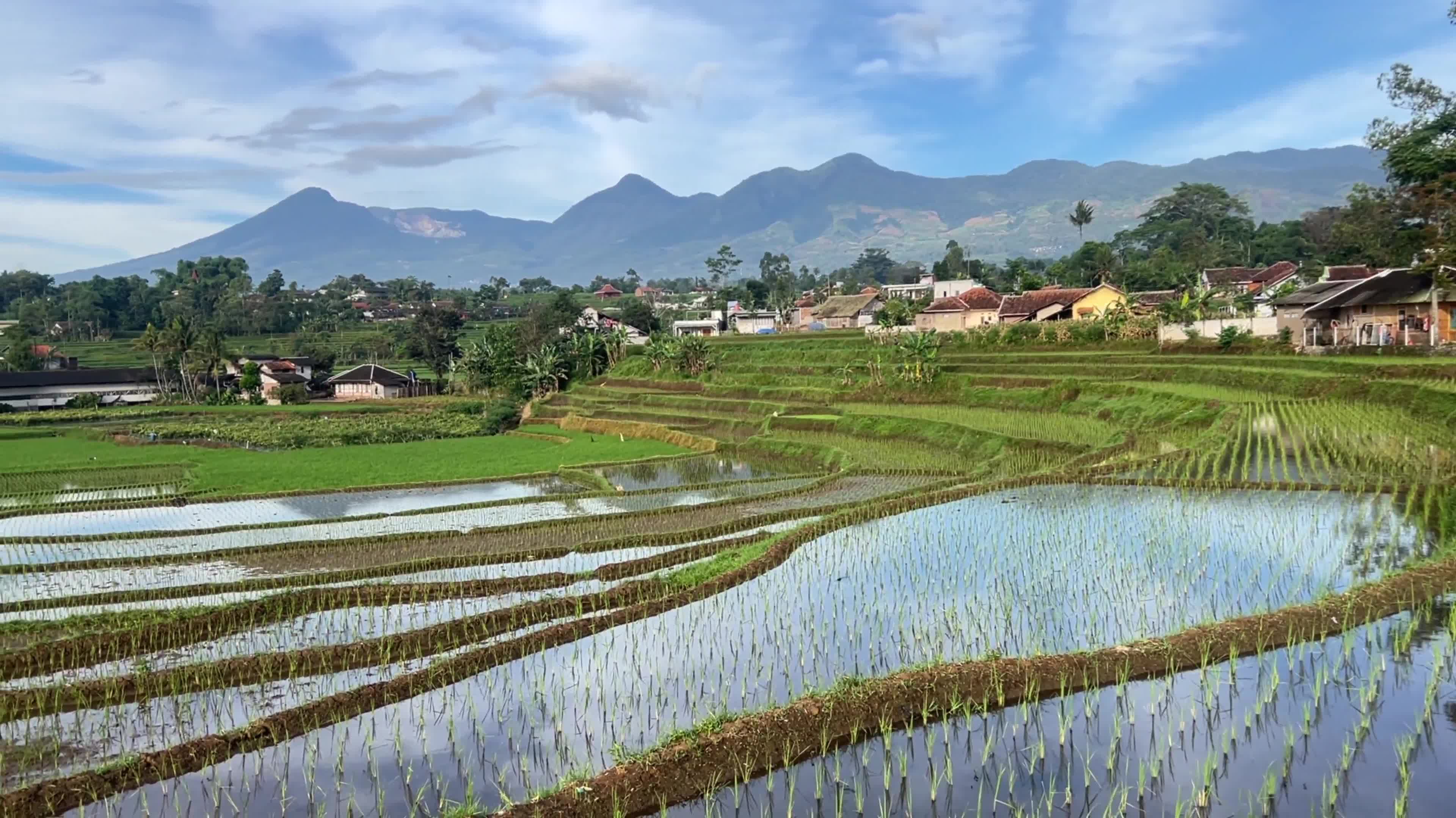Beautiful Villages In The Morning In Garut West Java Indonesia