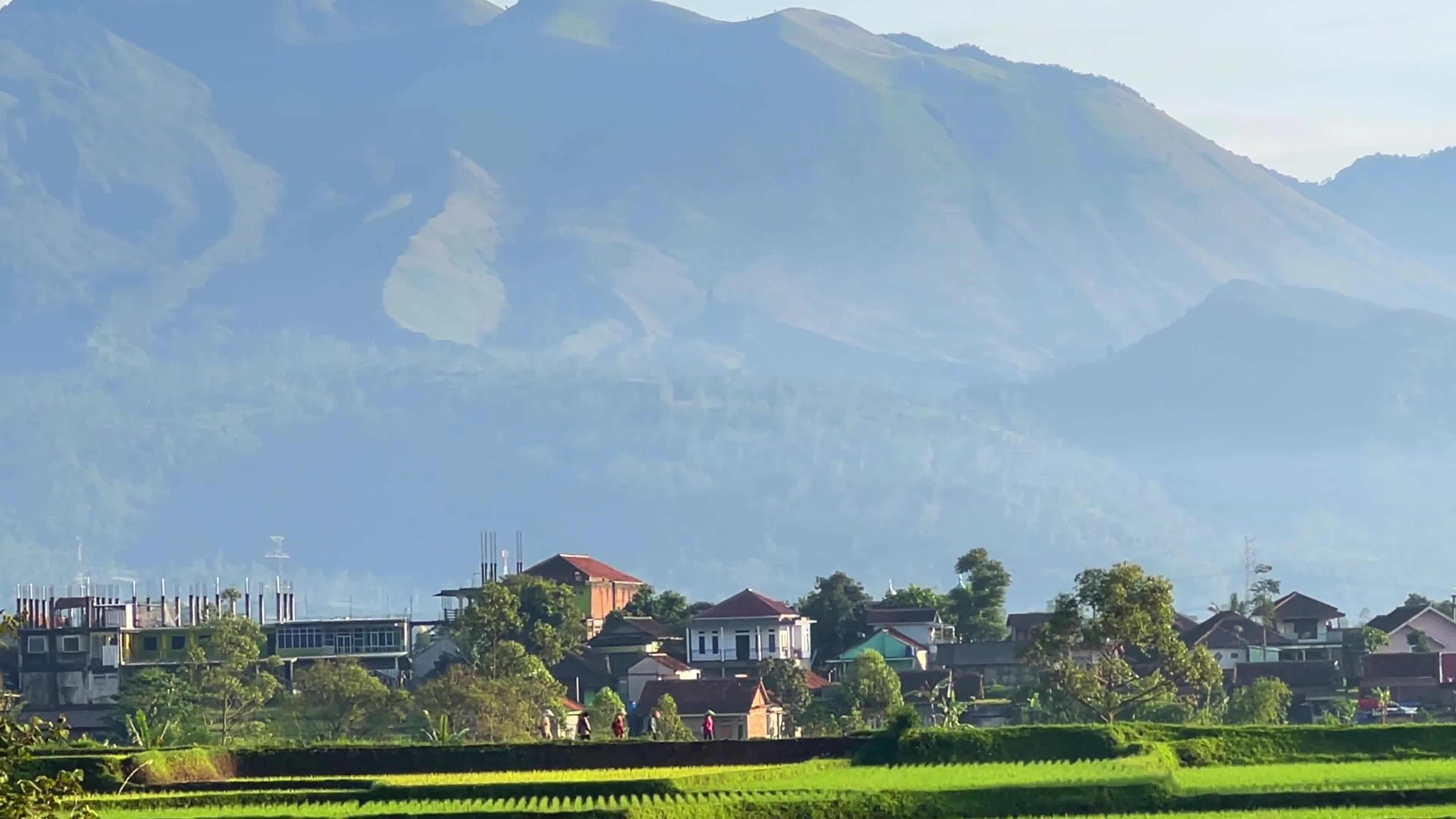 Beautiful Villages In The Morning In Garut West Java Indonesia