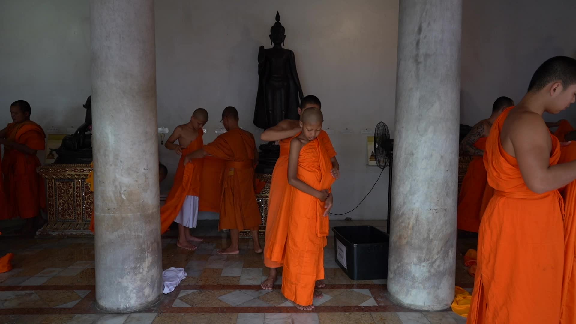 Mass Buddhist Monk Ordination Ceremony For Hill Tribe.