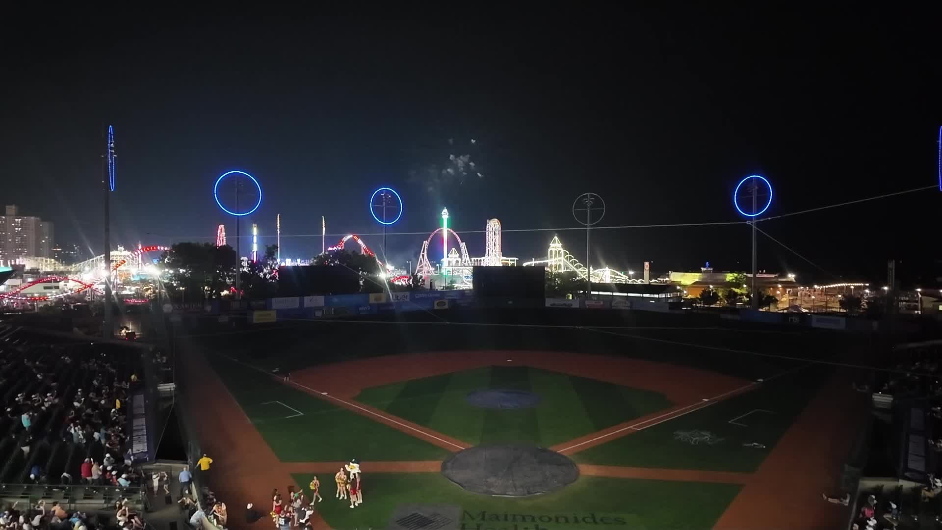 Wilmington Blue Rocks vs. Brooklyn Cyclones Post game fireworks
