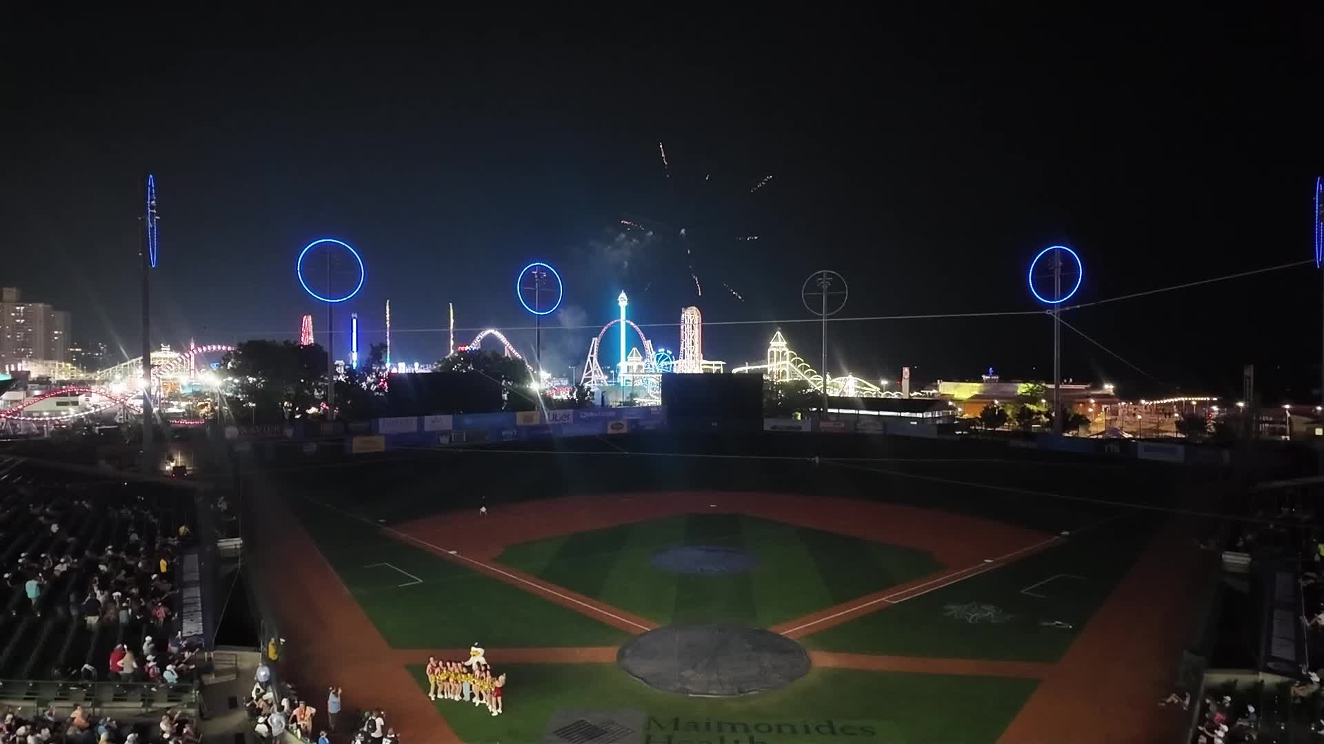 Wilmington Blue Rocks vs. Brooklyn Cyclones Post game fireworks