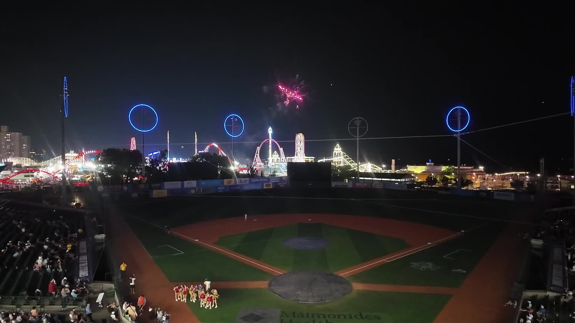 Wilmington Blue Rocks vs. Brooklyn Cyclones Post game fireworks