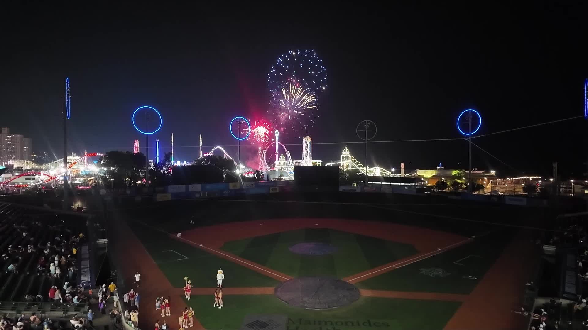 Wilmington Blue Rocks vs. Brooklyn Cyclones Post game fireworks
