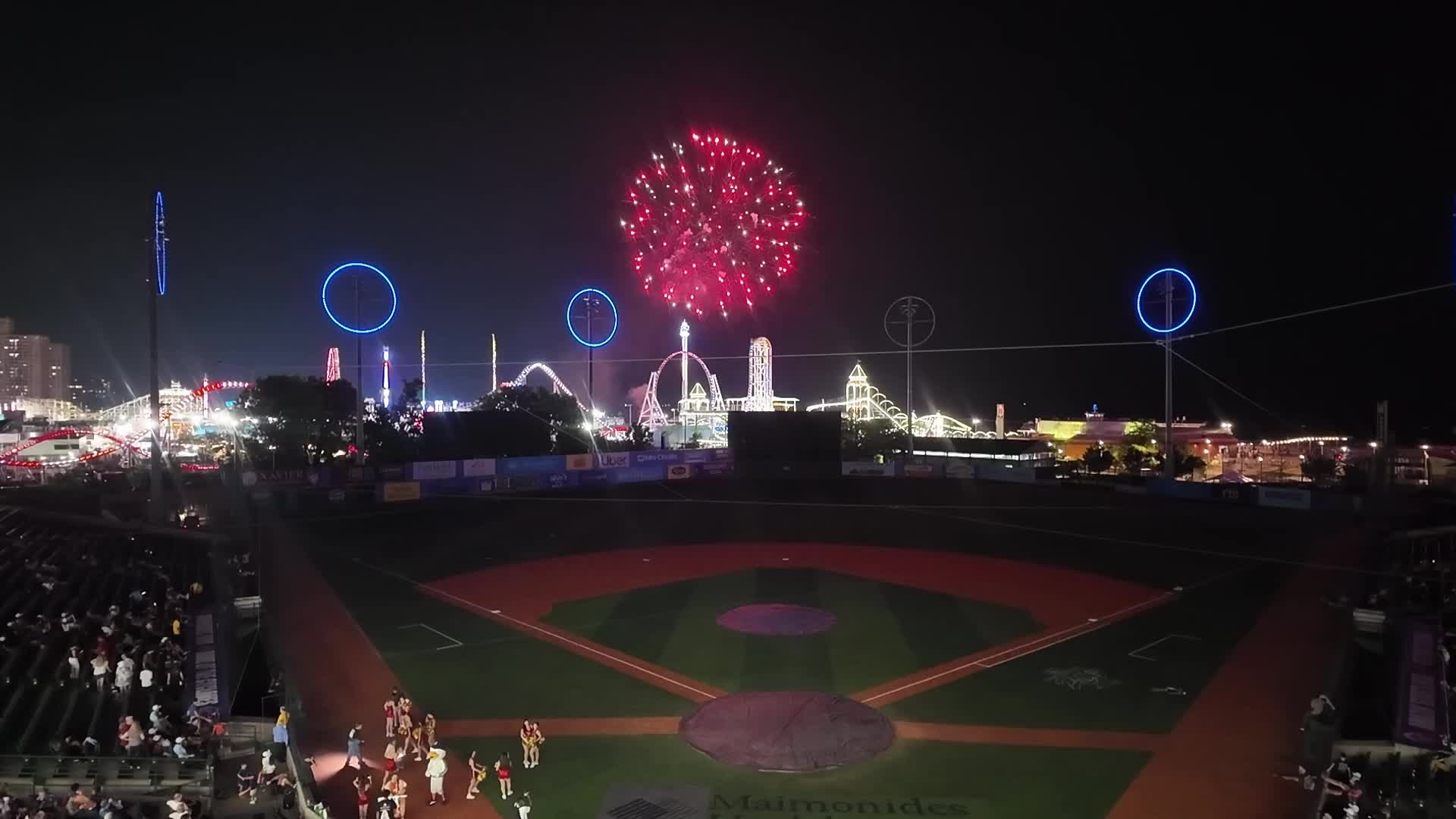 Wilmington Blue Rocks vs. Brooklyn Cyclones Post game fireworks