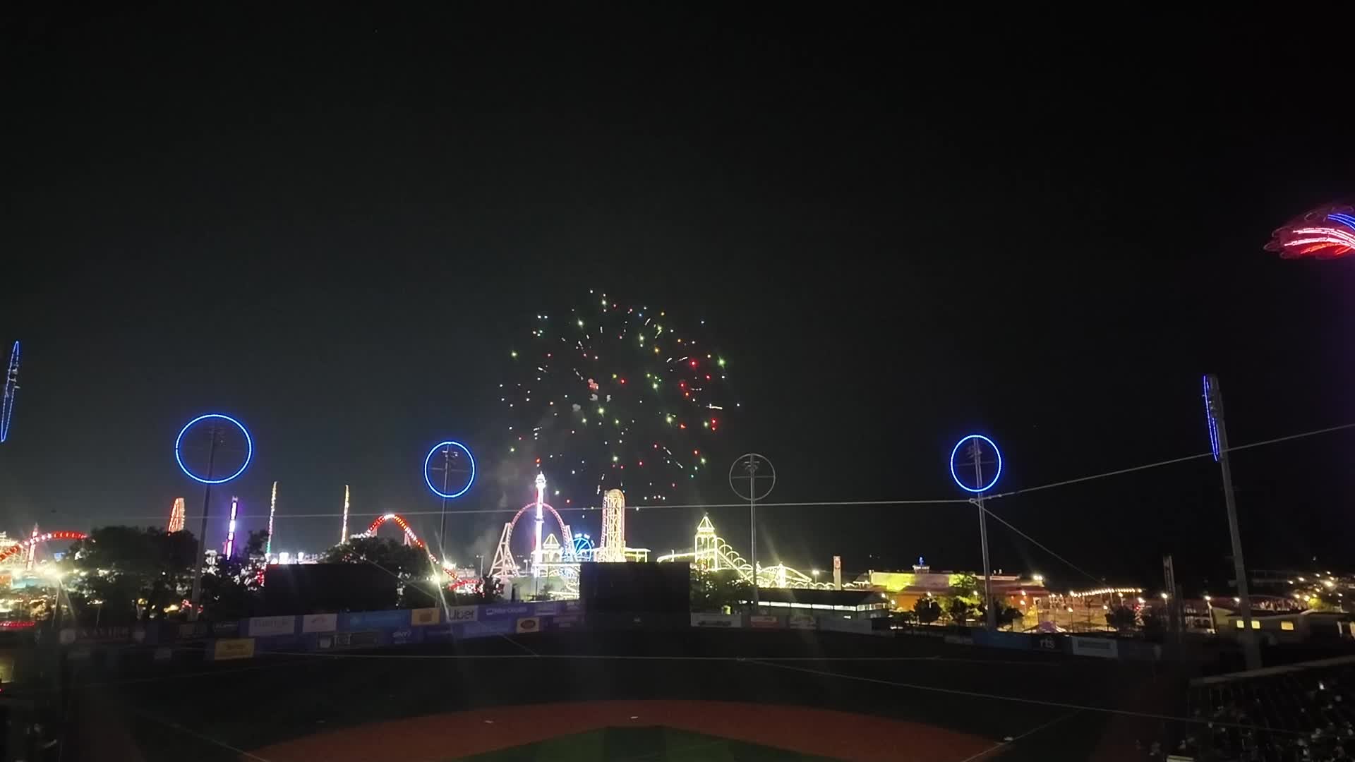 Wilmington Blue Rocks vs. Brooklyn Cyclones Post game fireworks