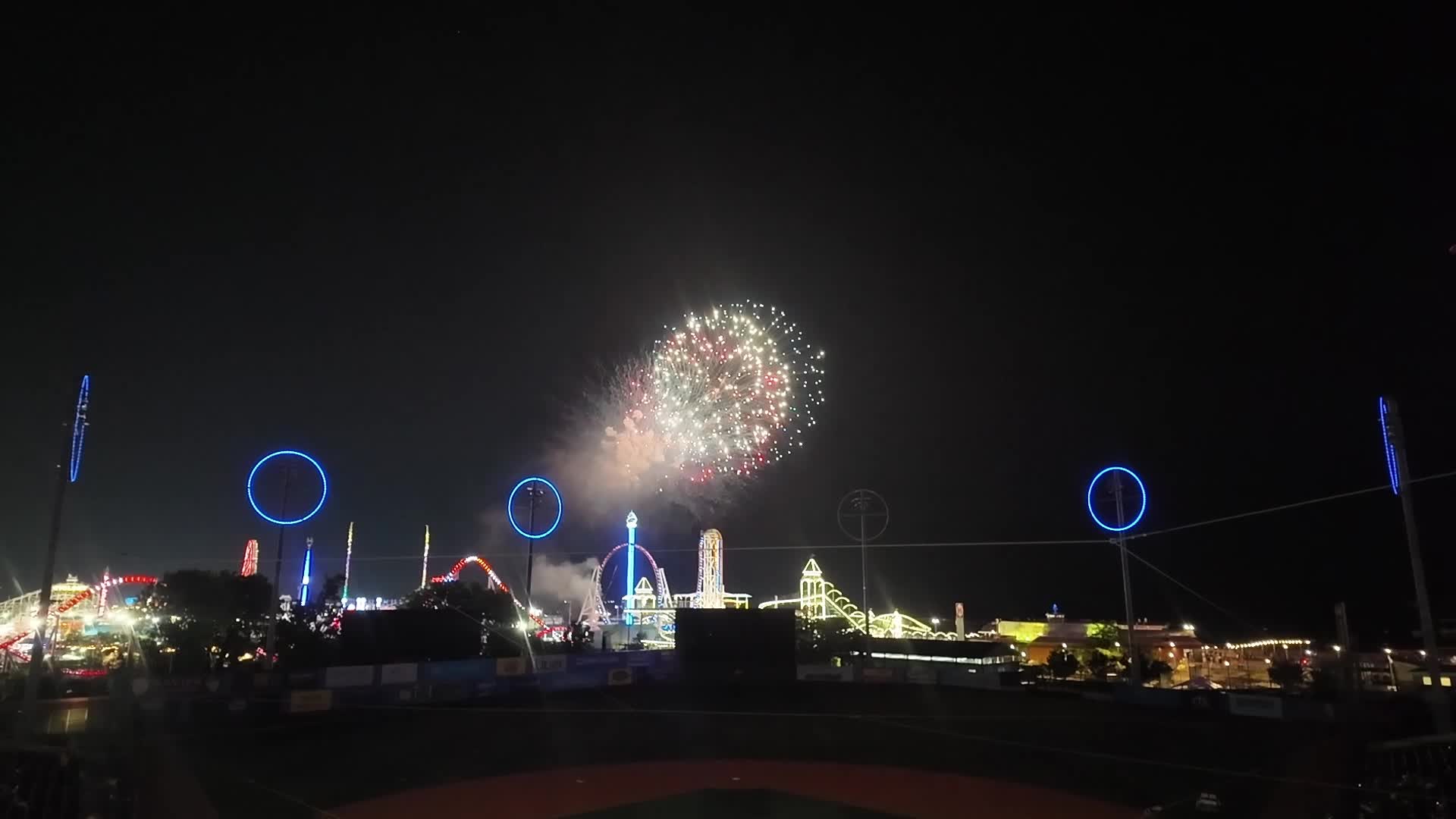 Wilmington Blue Rocks vs. Brooklyn Cyclones Post game fireworks