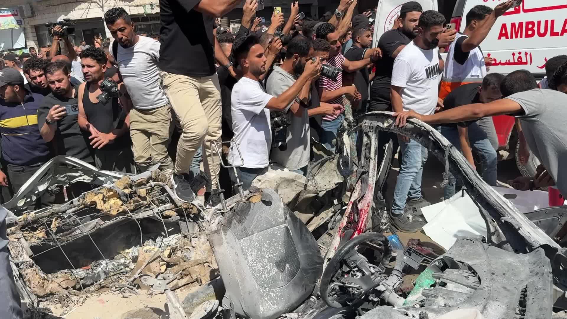 Aftermath Of Israeli Airstrike In Gaza, Palestine
