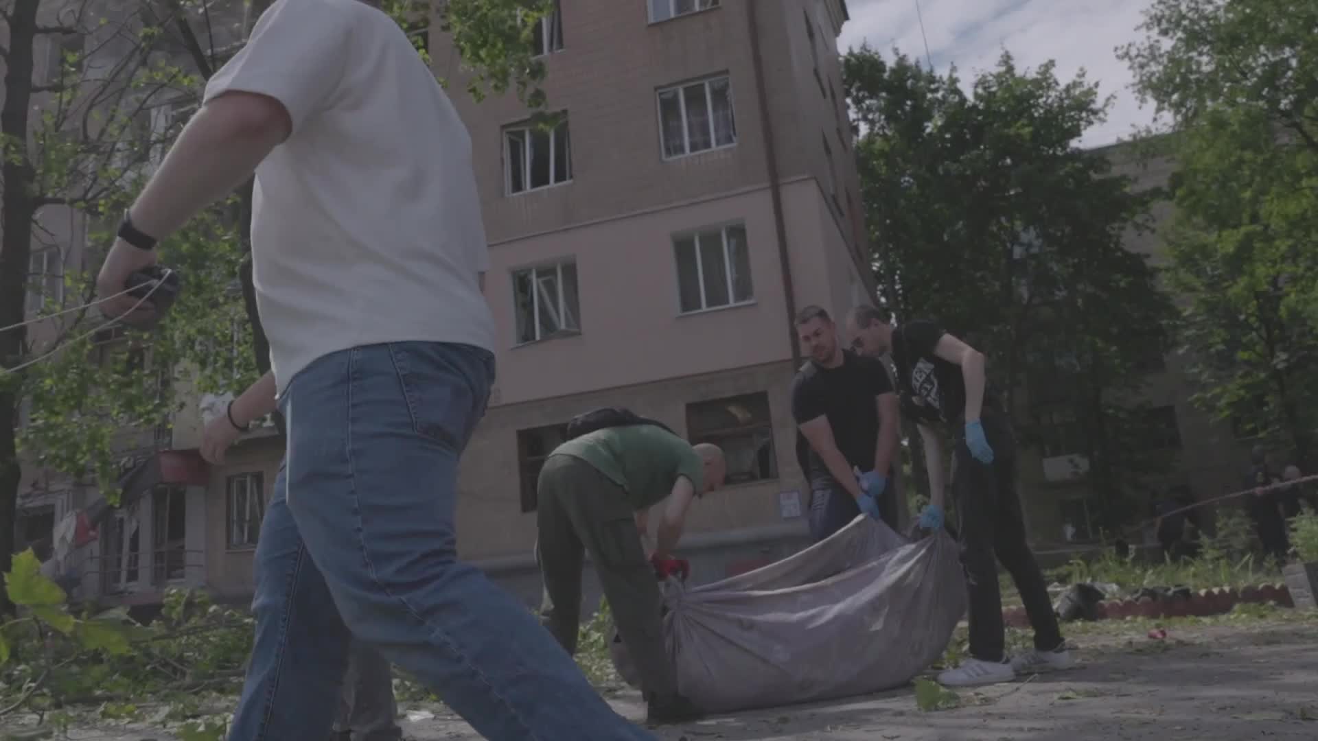 Aftermath of Russian Aistrike In Kharkiv, Ukraine