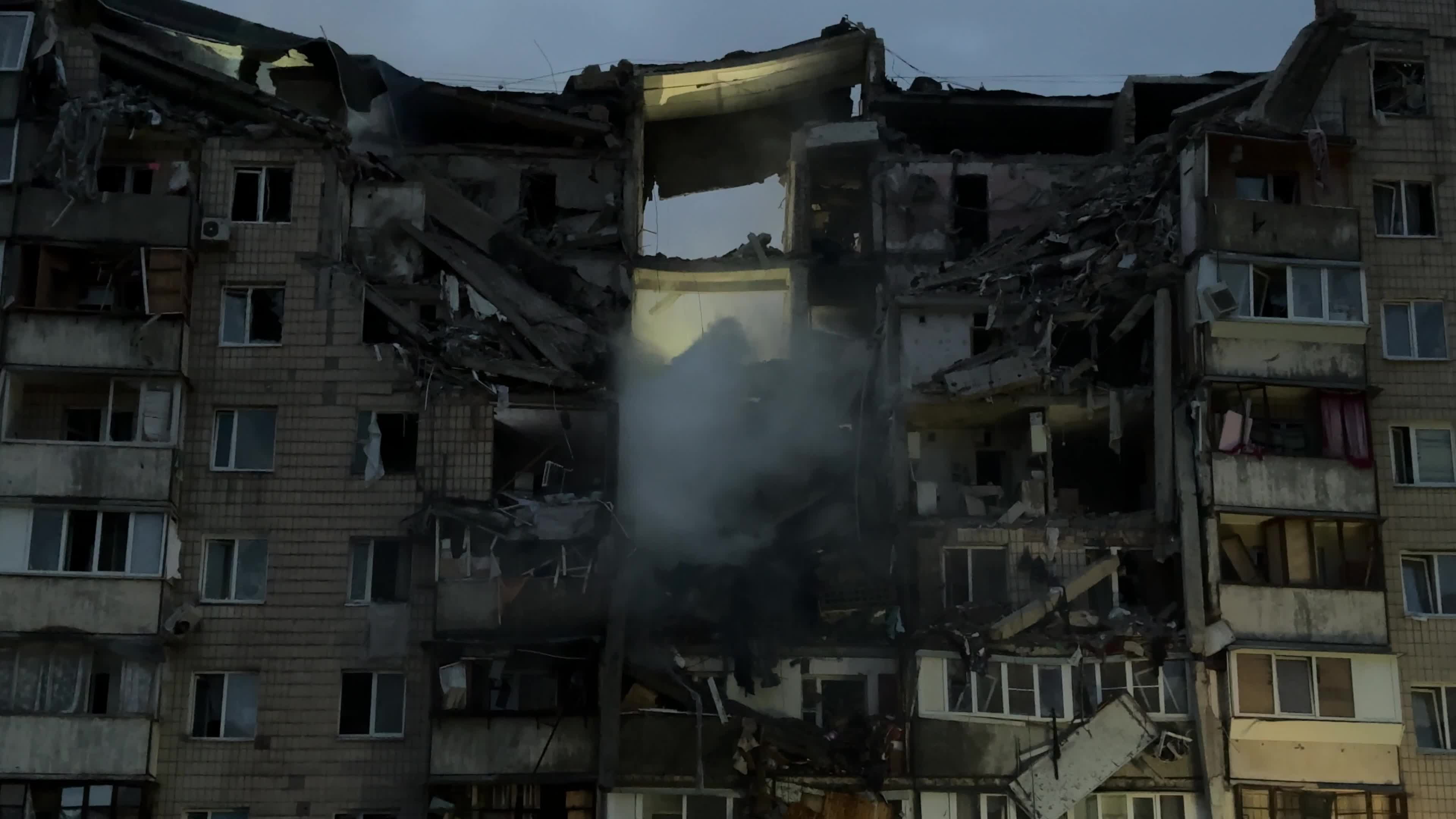 Russia’s massive overnight missile and drone attack in Kyiv, Ukraine