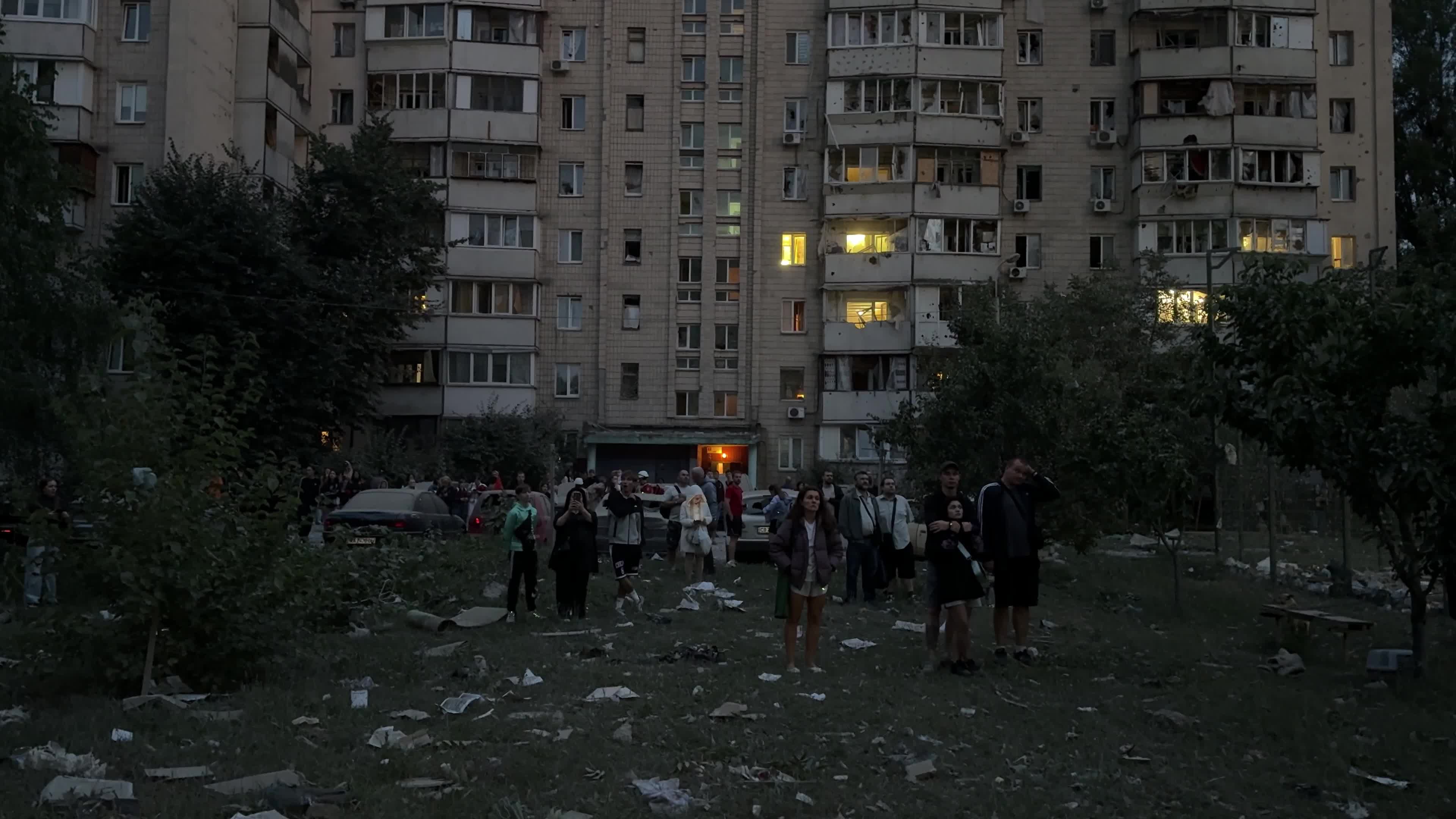 Russia’s massive overnight missile and drone attack in Kyiv, Ukraine