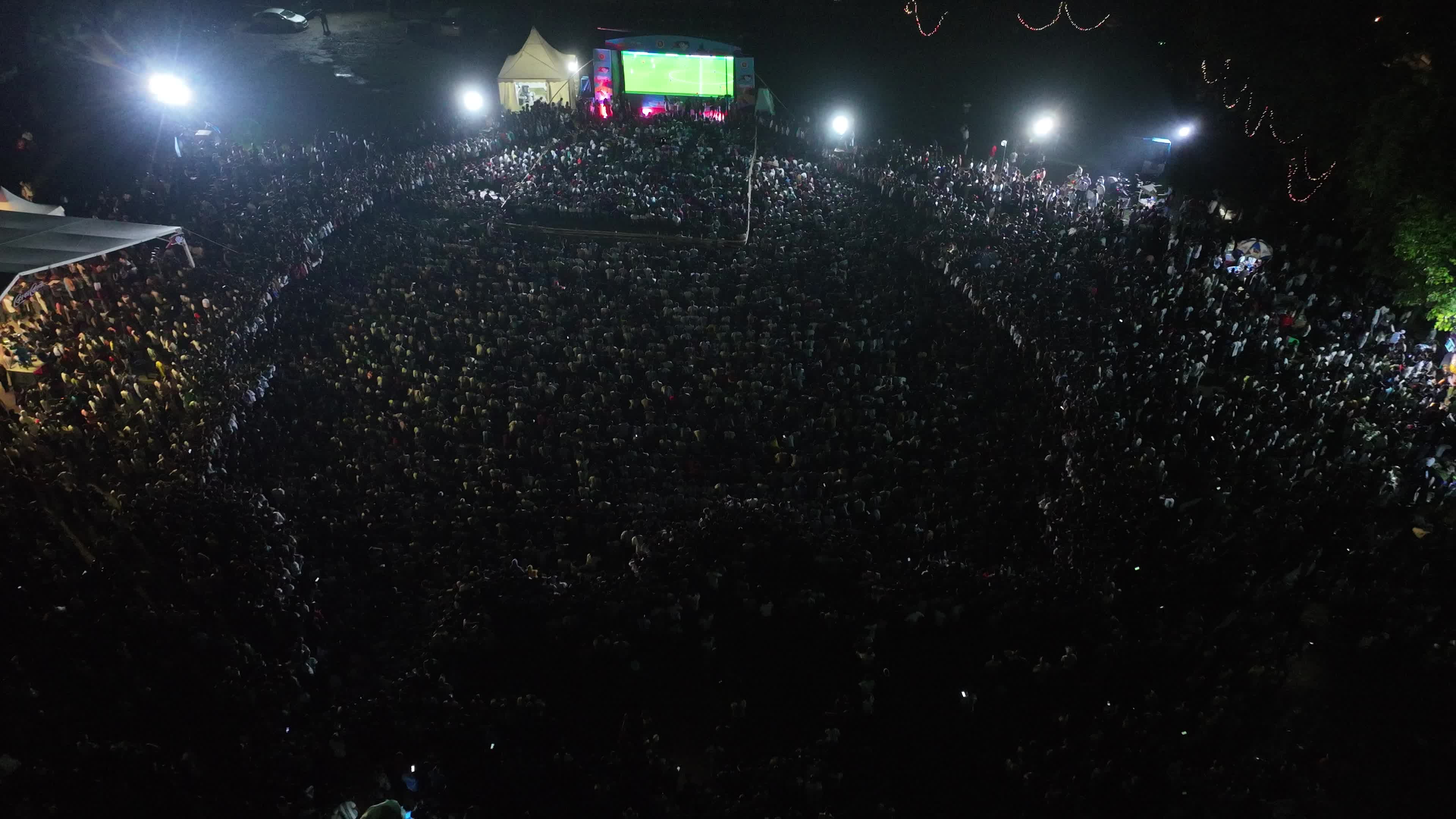 Argentina supporters watching a FIFA World Cup semifinal match