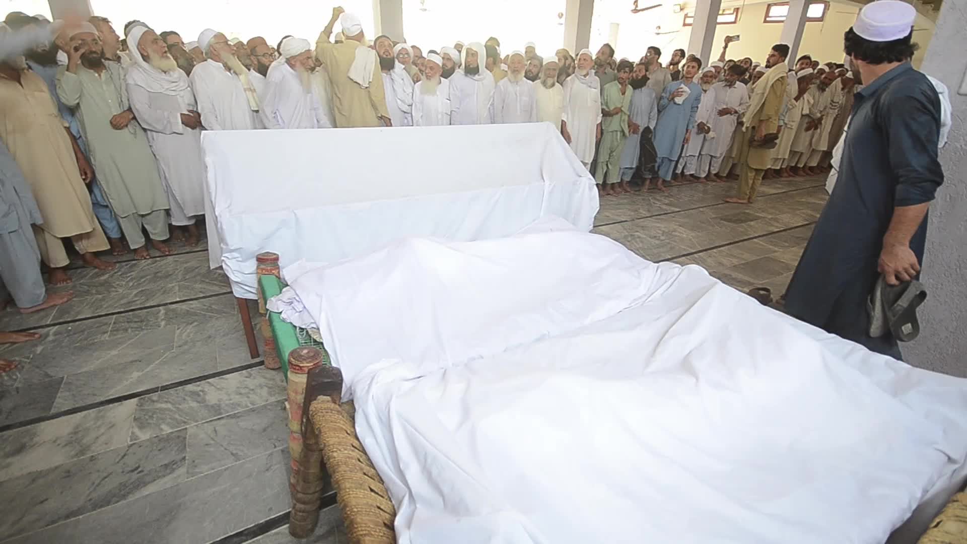Funeral Held for Family Killed in Peshawar House Fire