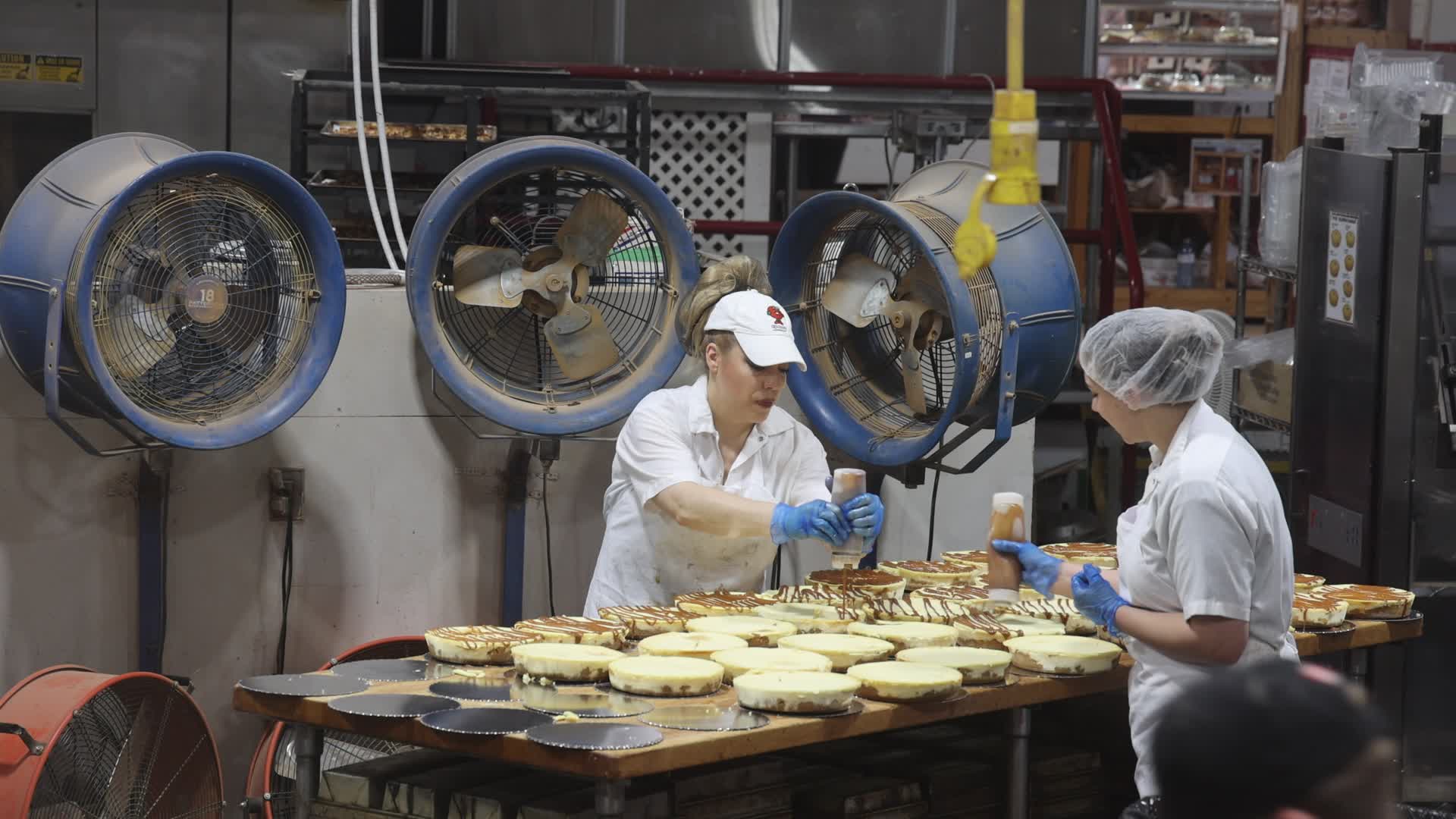 Apple pie production at the Big Apple