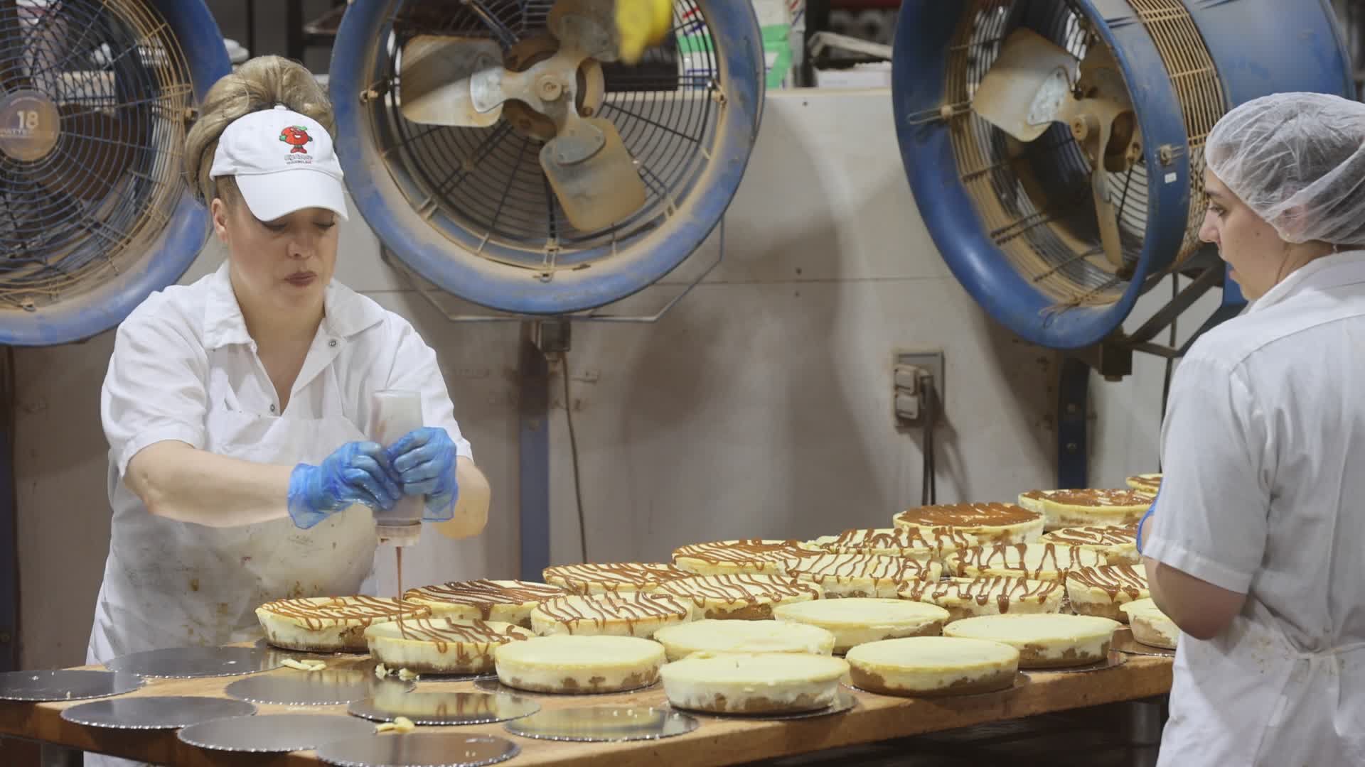 Apple pie production at the Big Apple