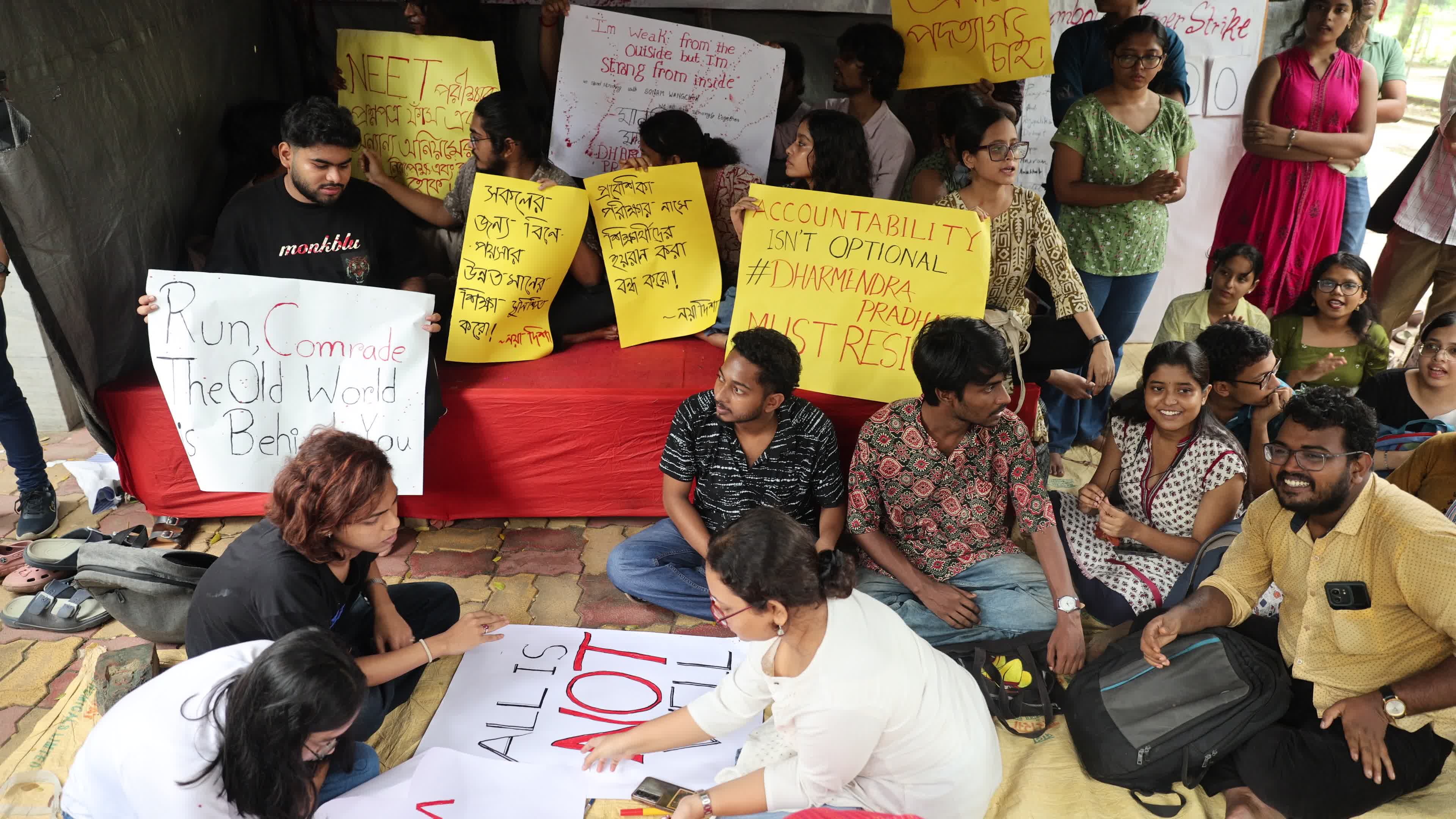 Hunger Strike In Kolkata,India