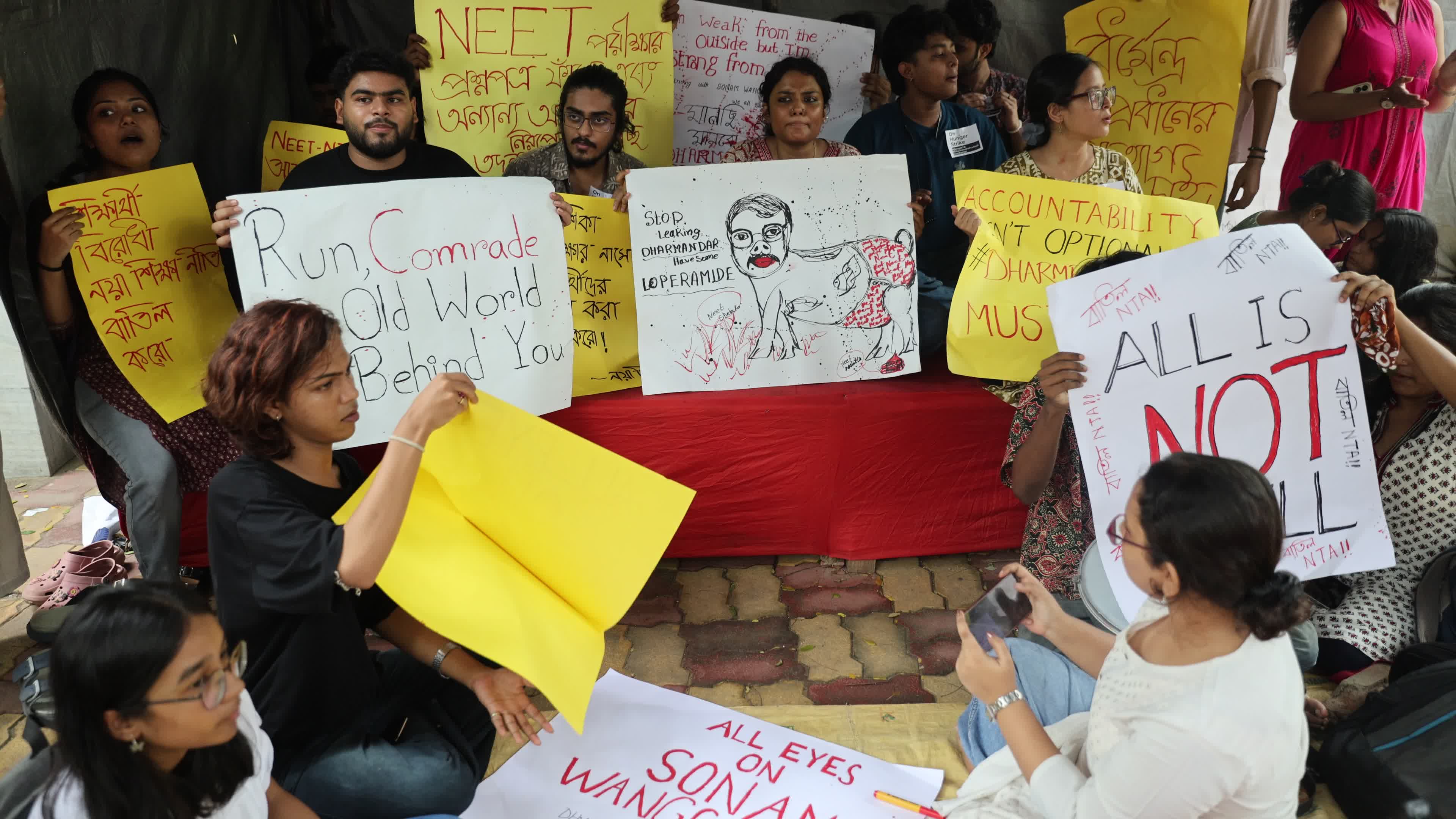 Hunger Strike In Kolkata,India