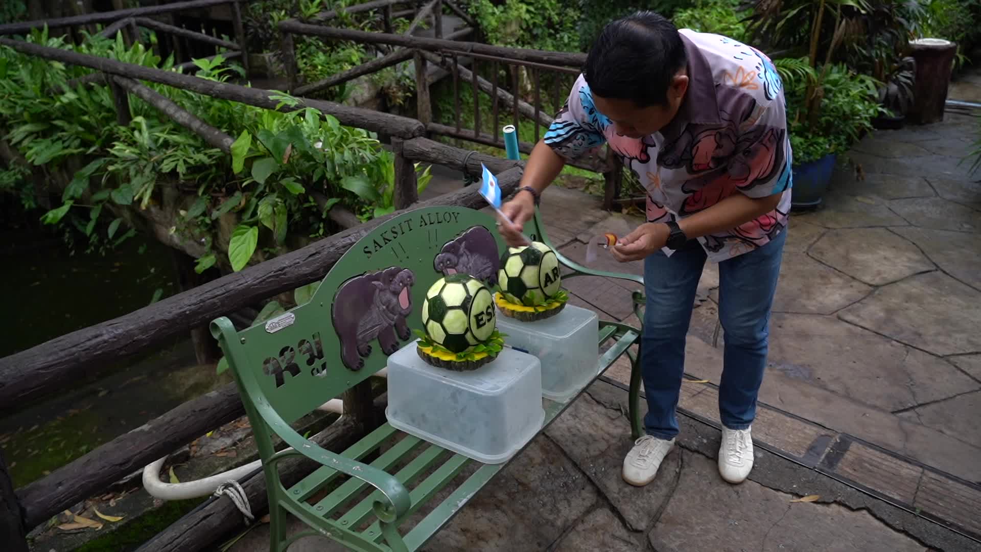 Moo Deng predicts Argentina to win 2026 World Cup.